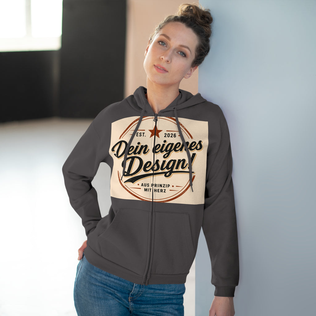 Personalisierter Zip Hoodie – Mit eigenem Foto gestalten