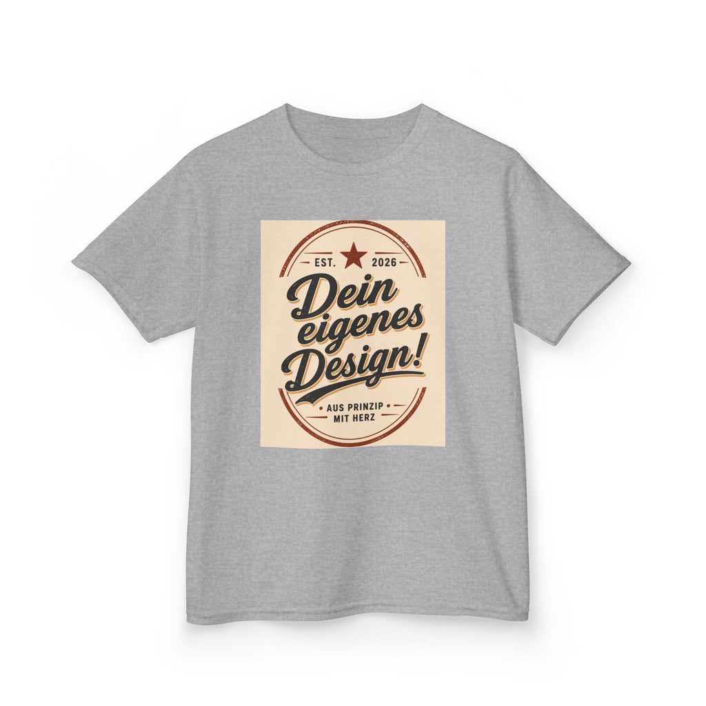 Kids T‑Shirt — "Dein eigenes Design!" Vintage Badge Graphic