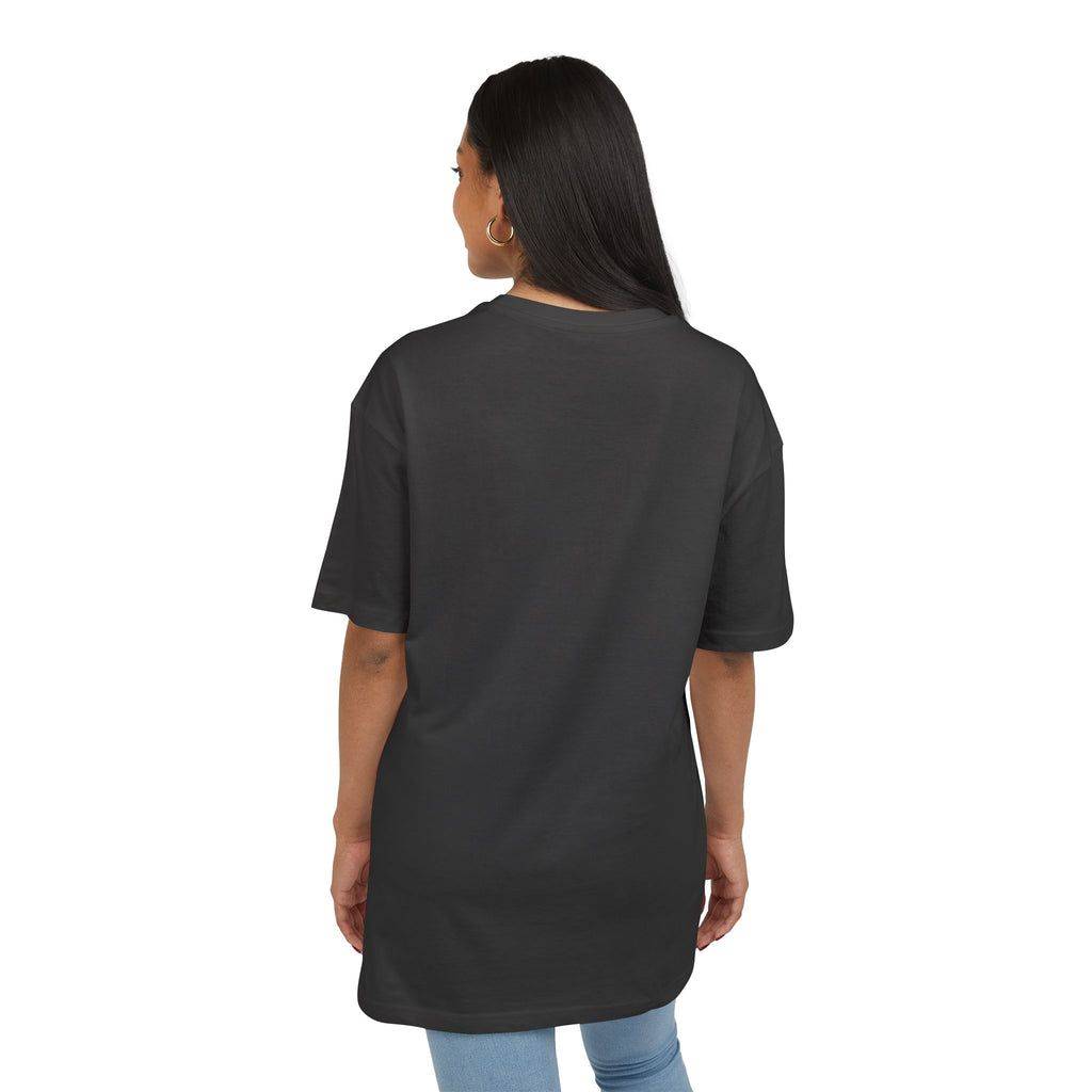 Oversize Tee — "Dein eigenes Design!" Retro Badge Graphic