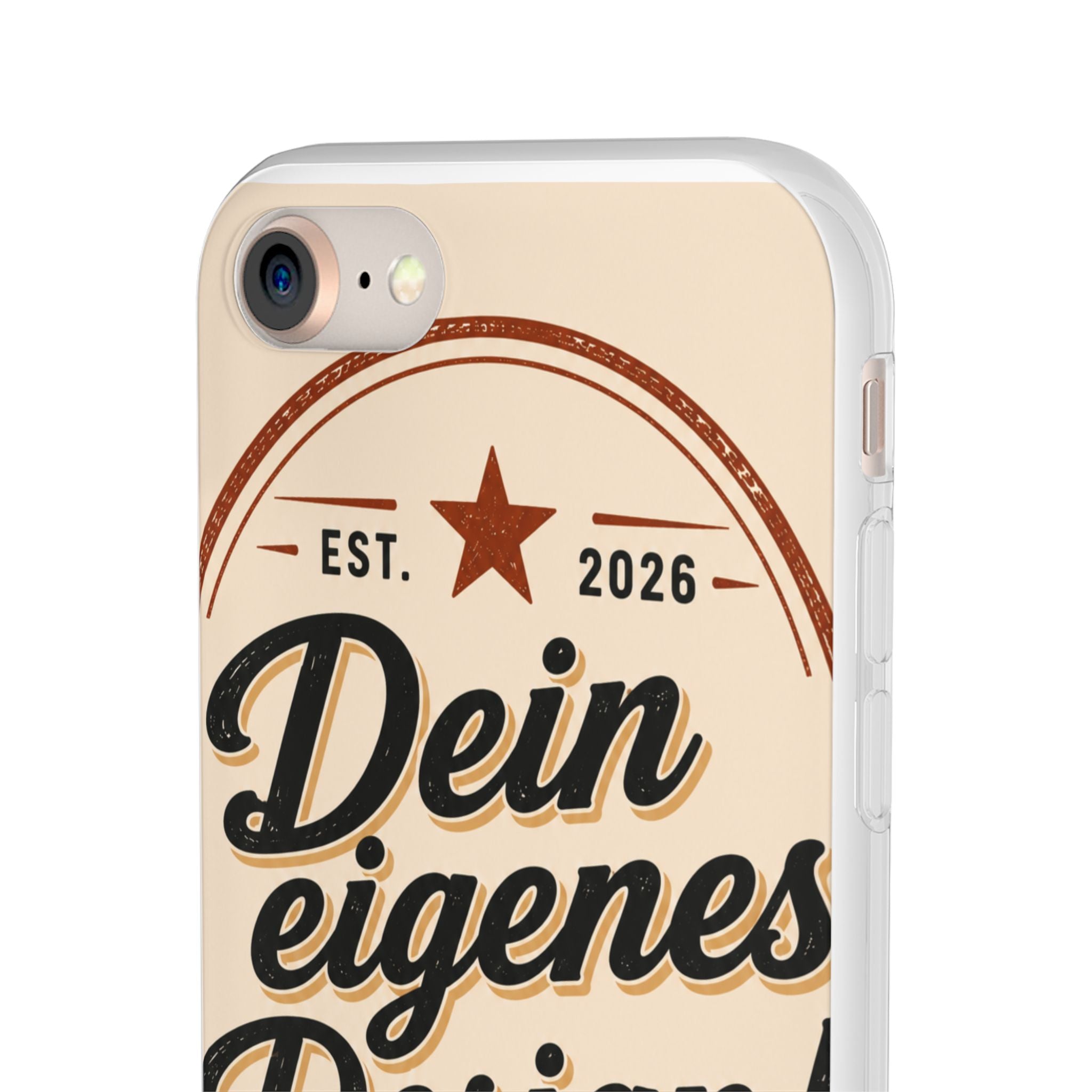Phone Case — "Dein eigenes Design" Vintage Script Personalized Protective Case