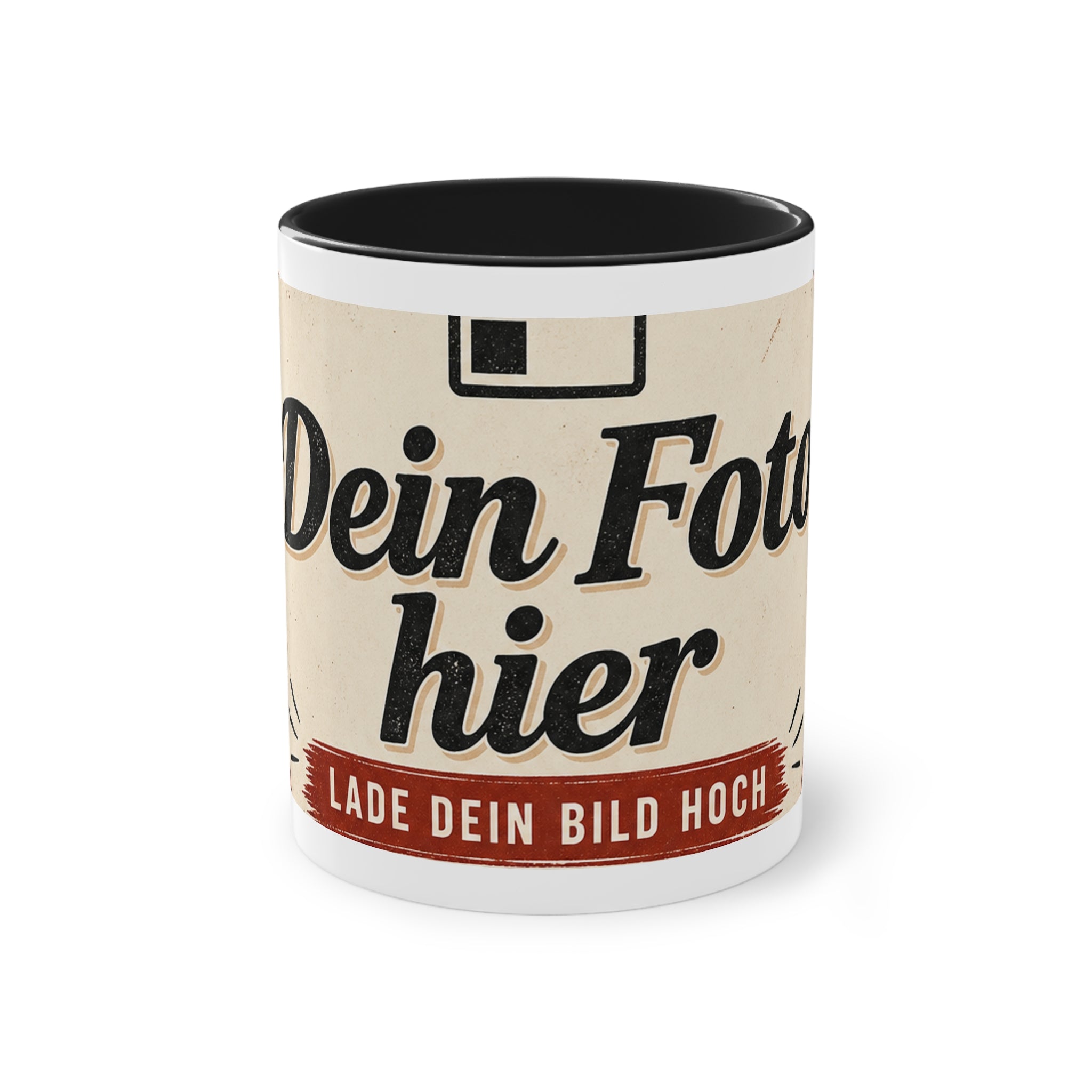 Two-Tone Personalized Mug – 11oz Coffee Cup Printed with Your Own Design