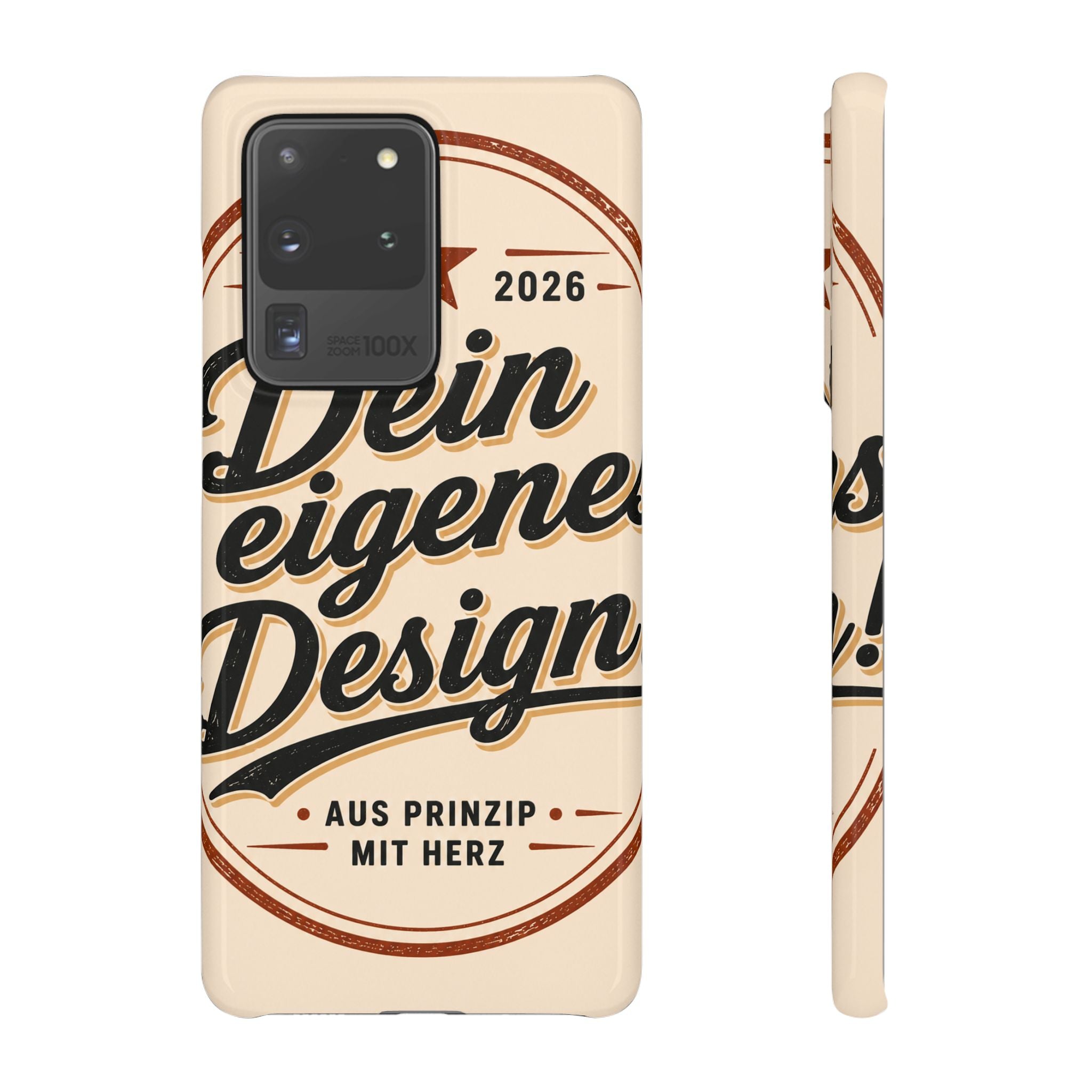 Phone Case — Retro "Dein eigenes Design" Customizable Snap Case
