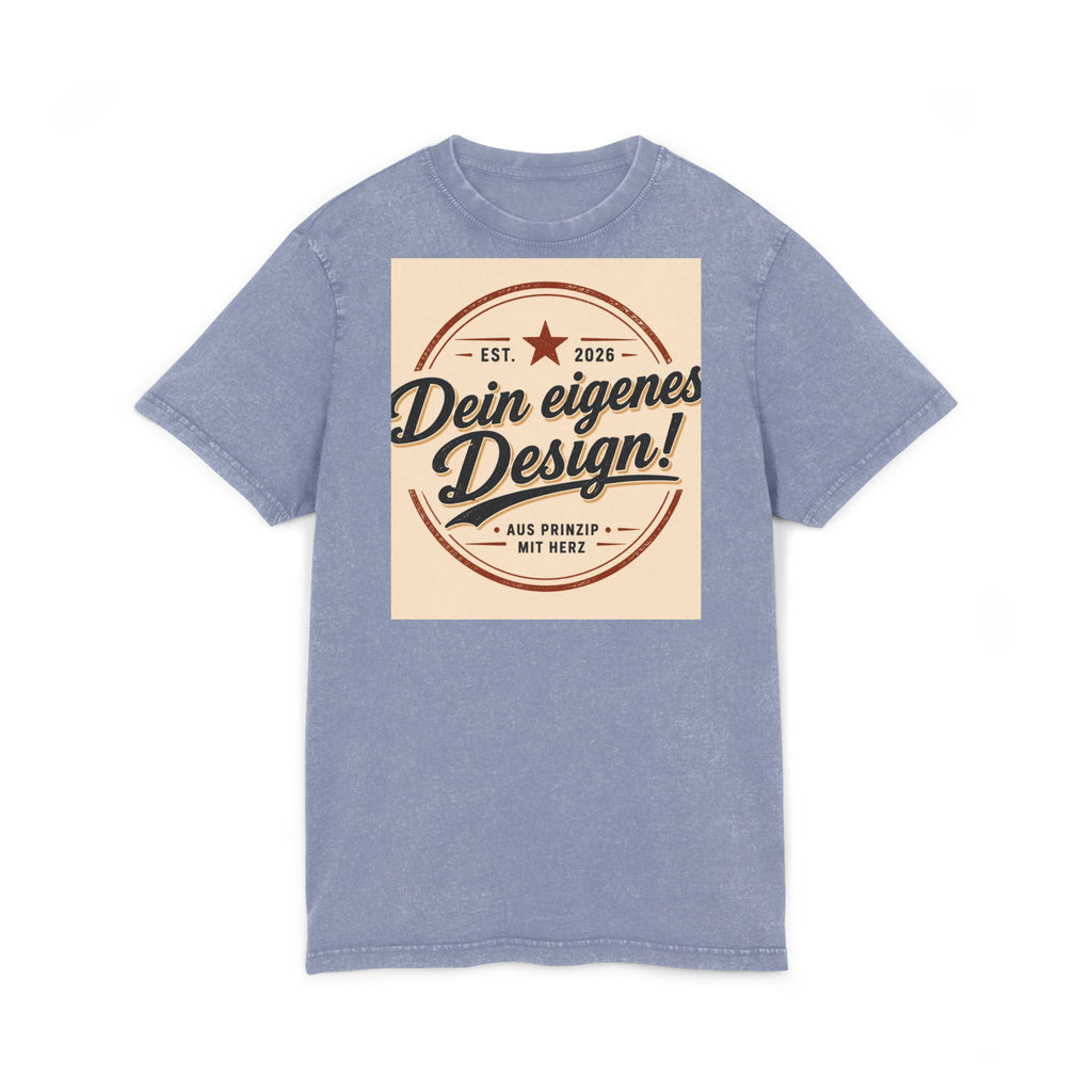Vintage Acid-Washed Tee — Custom 'Dein eigenes Design!' Graphic