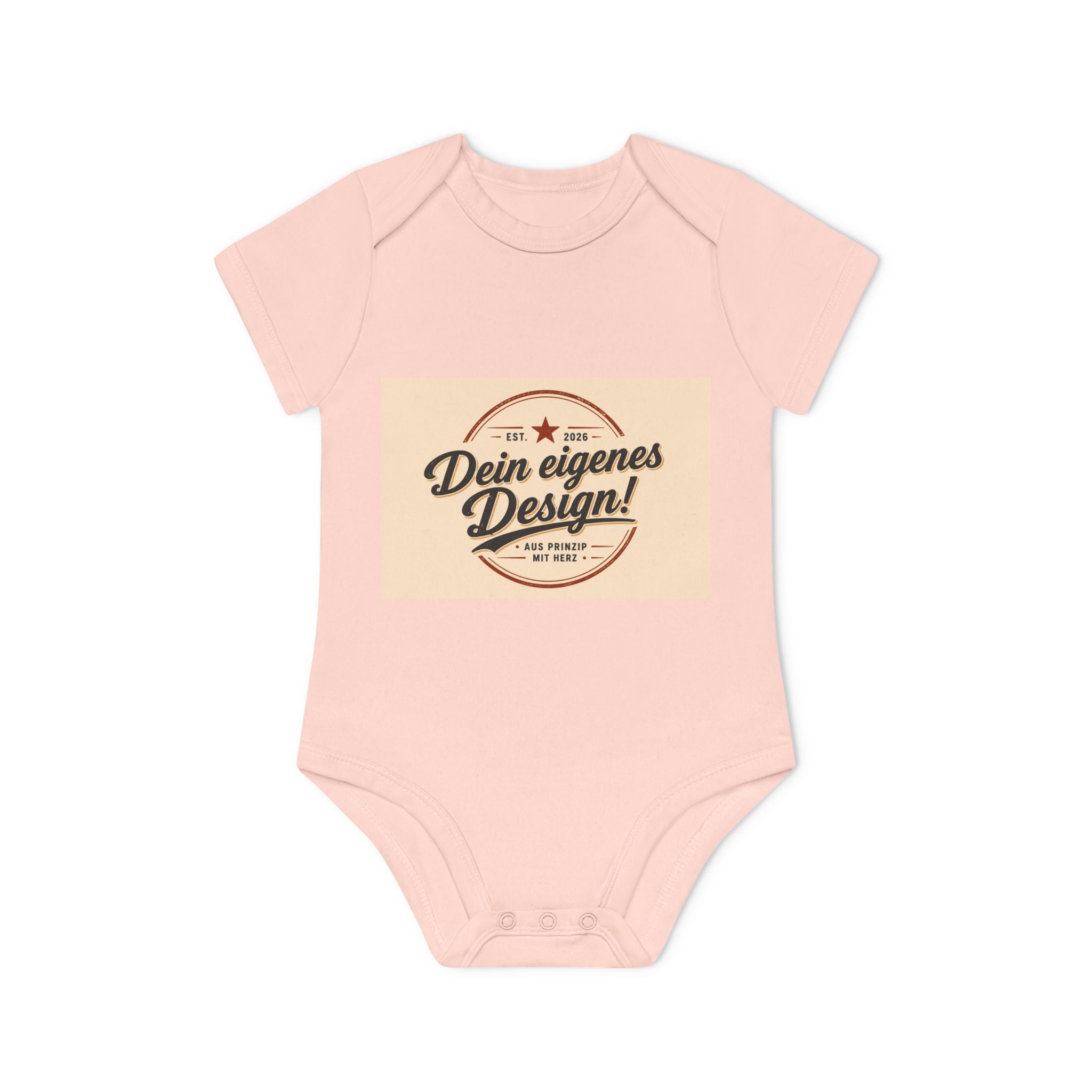 Organic Baby Bodysuit — Customizable "Dein eigenes Design" Infant Onesie