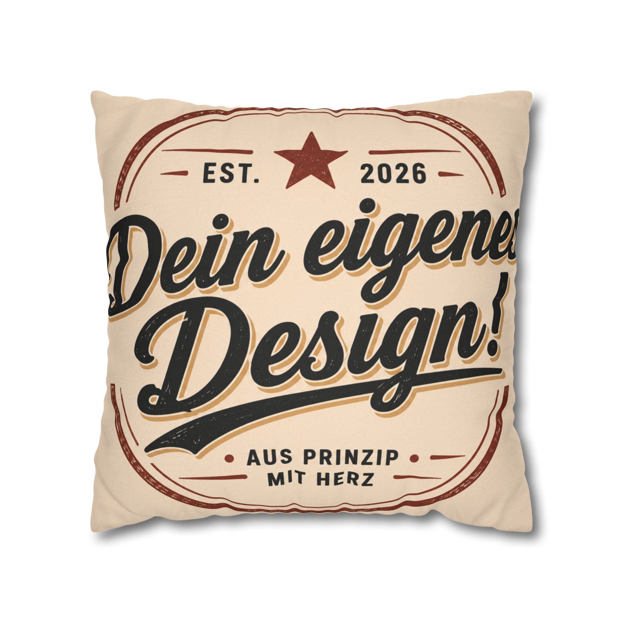 Spun Polyester Square Pillowcase