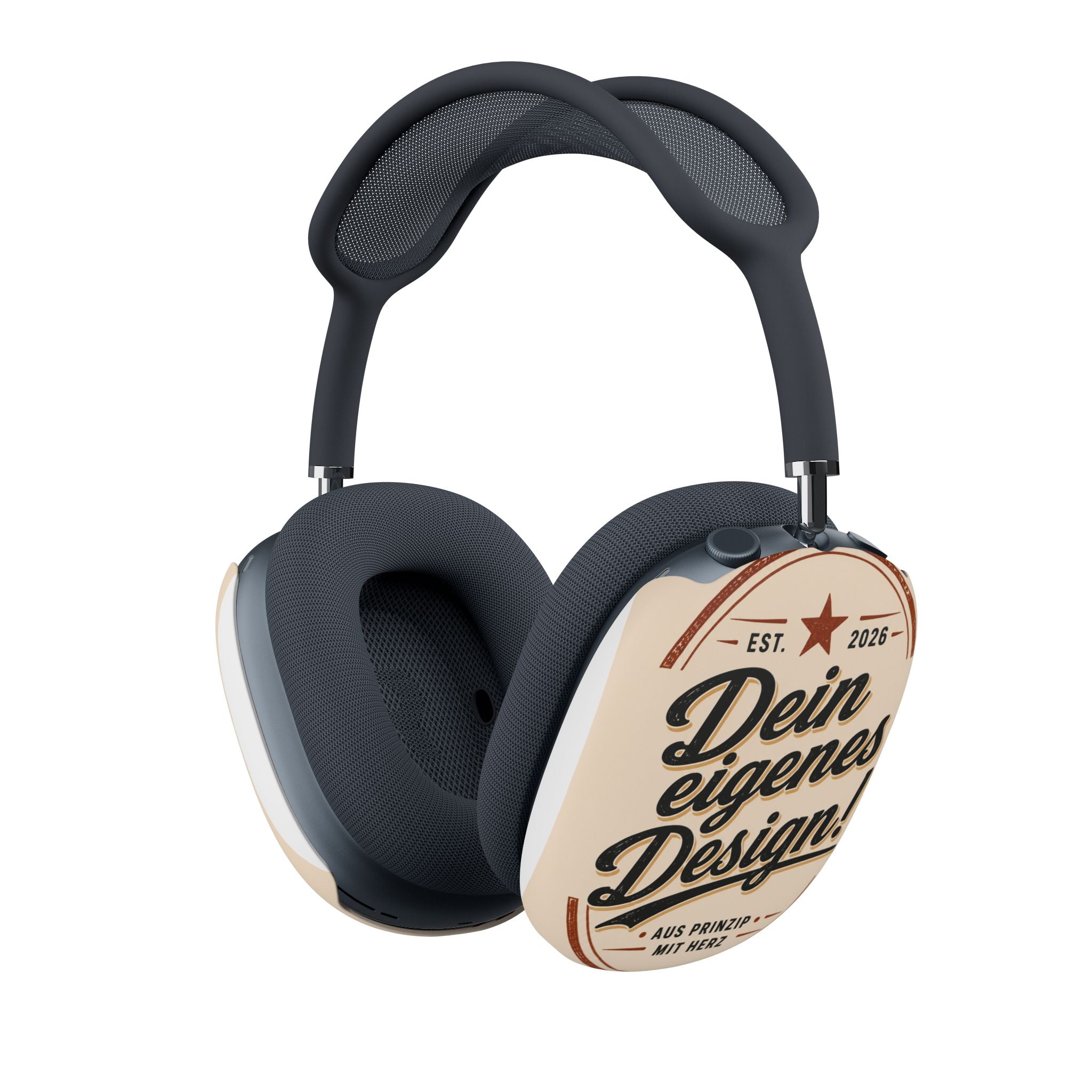 Custom Vintage Badge AirPod Max Case — "Dein eigenes Design!"