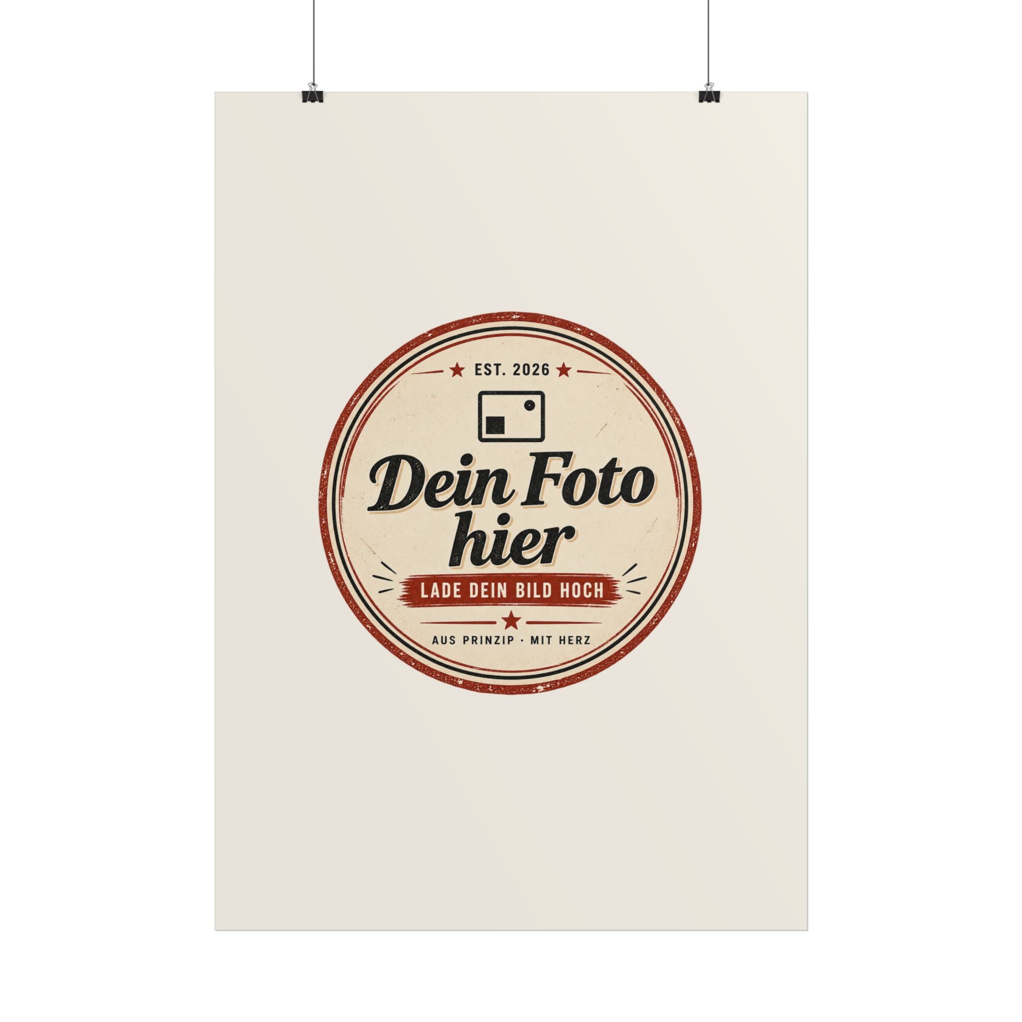 Personalise your poster with a photo – Design your own wall art and have it printed