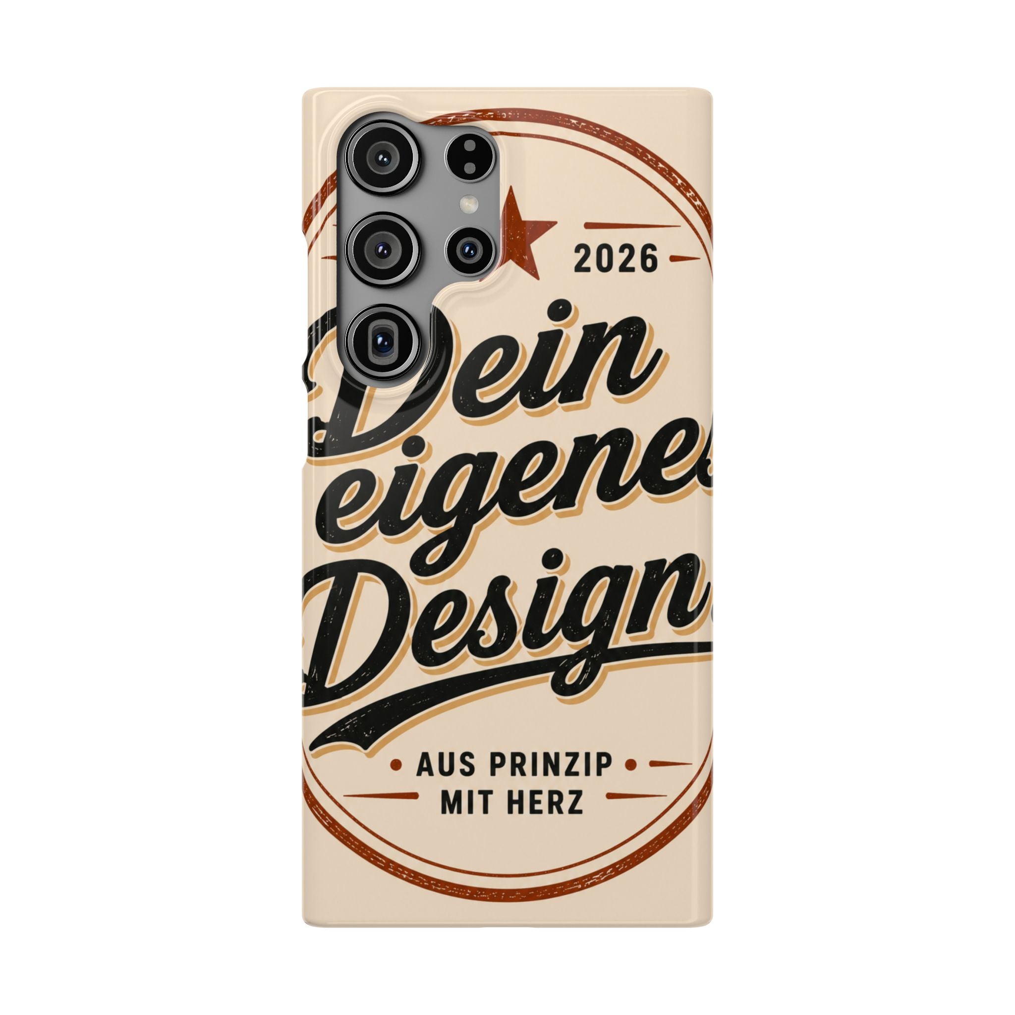 Phone Case — Retro "Dein eigenes Design" Customizable Snap Case