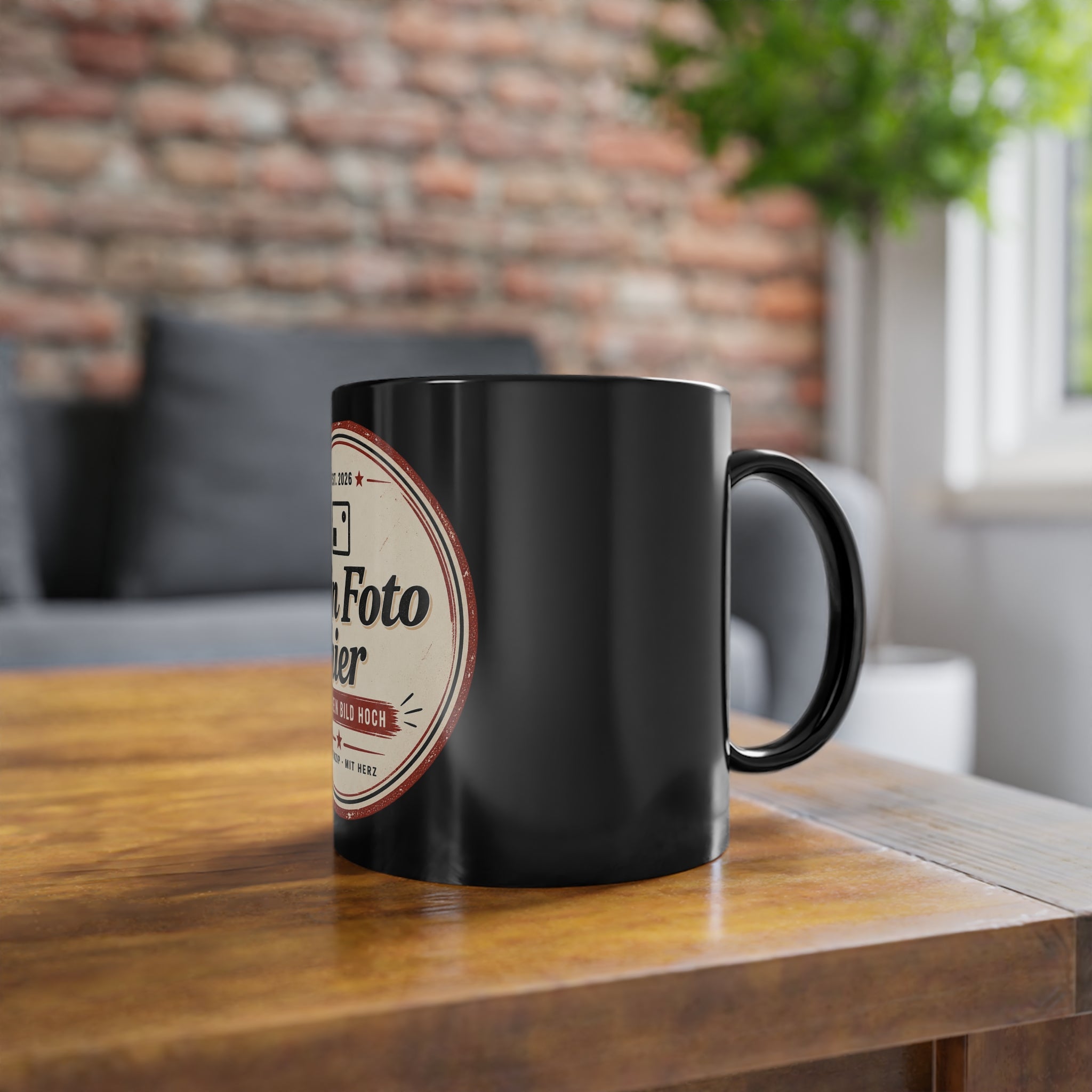 Black Mug personalized – Print your own design on an 11oz coffee mug
