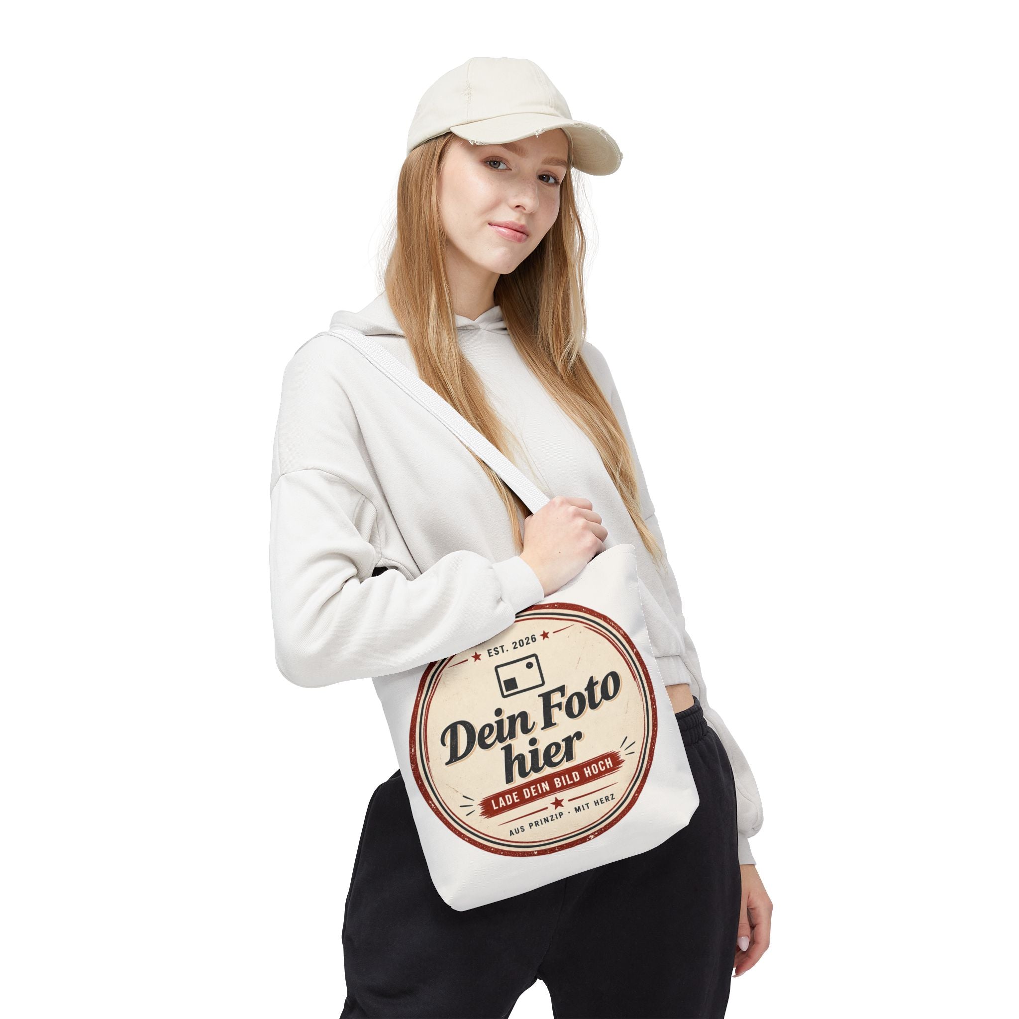 Personalized Tote Bag with Photo - Design Your Own Canvas Shopper