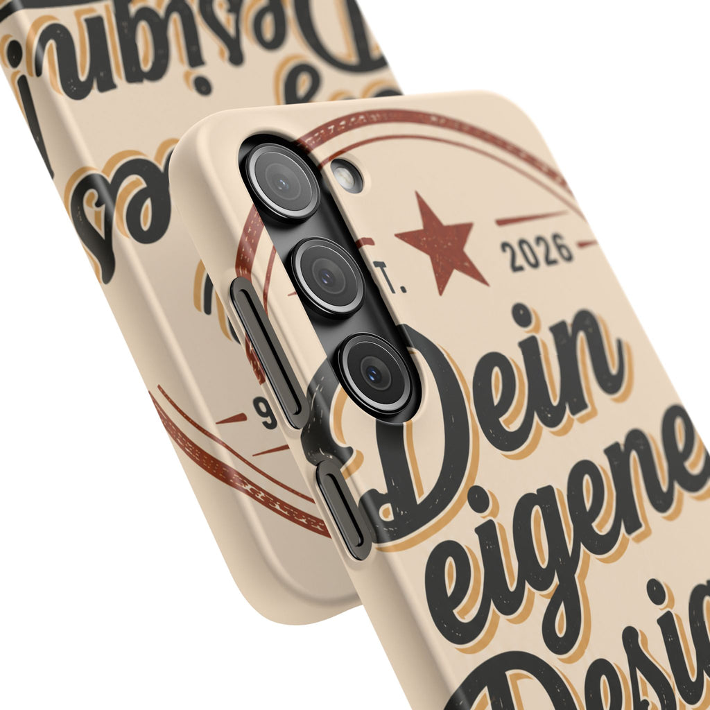 Phone Case — Retro "Dein eigenes Design" Customizable Snap Case