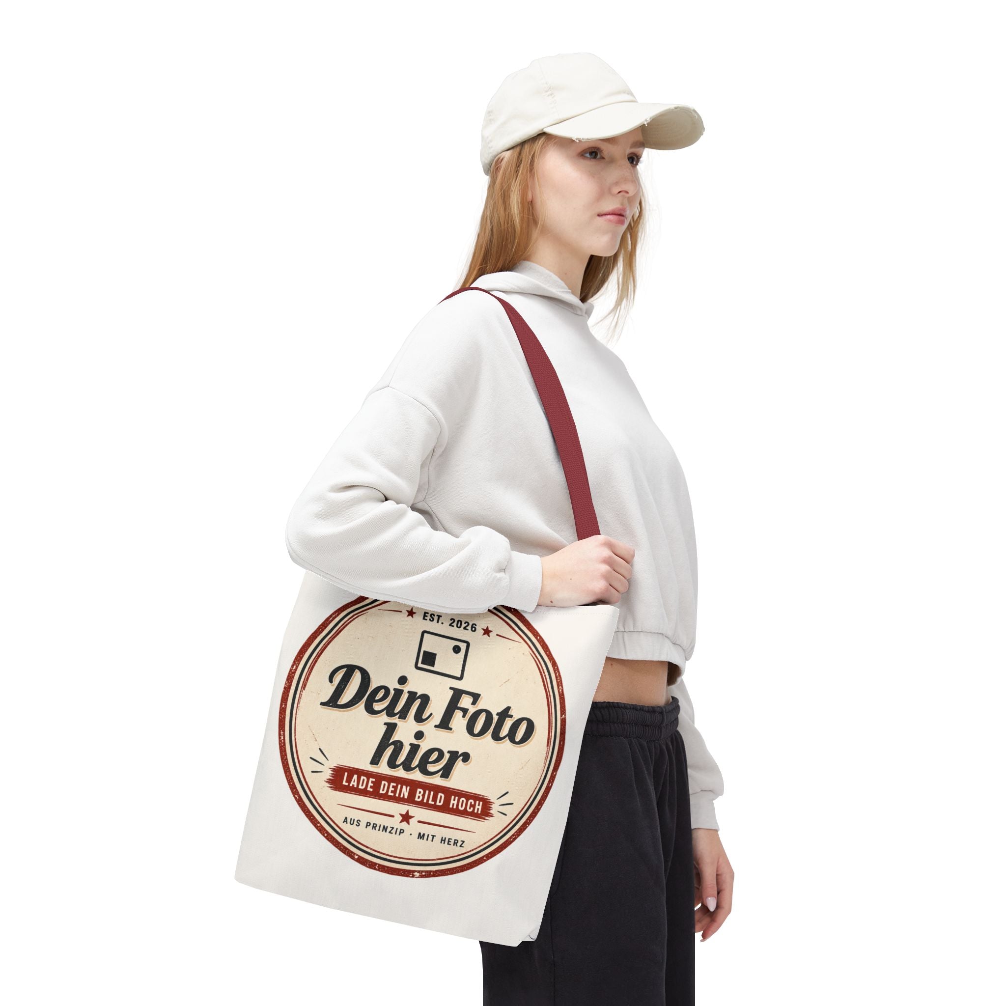 Personalized Tote Bag with Photo - Design Your Own Canvas Shopper