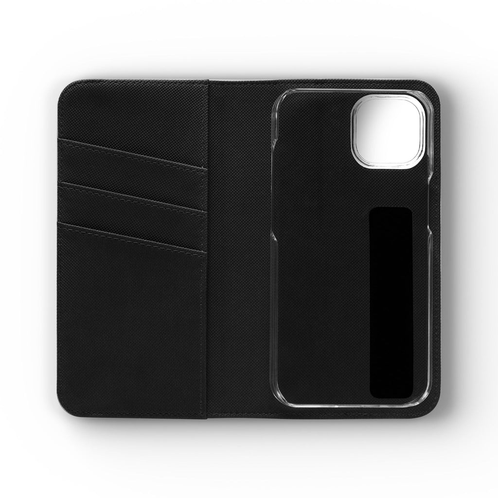Flip Case Phone Wallet — "Dein eigenes Design!" Vintage Emblem