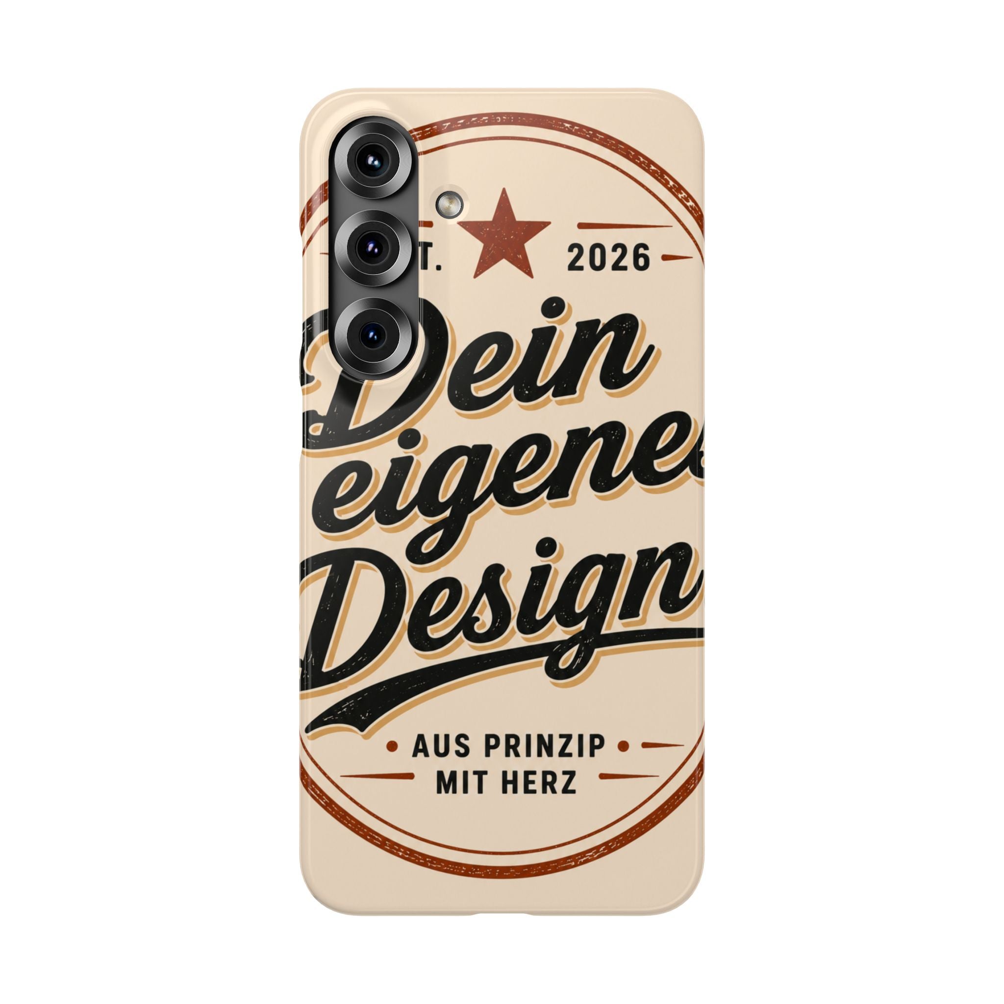 Phone Case — Retro "Dein eigenes Design" Customizable Snap Case
