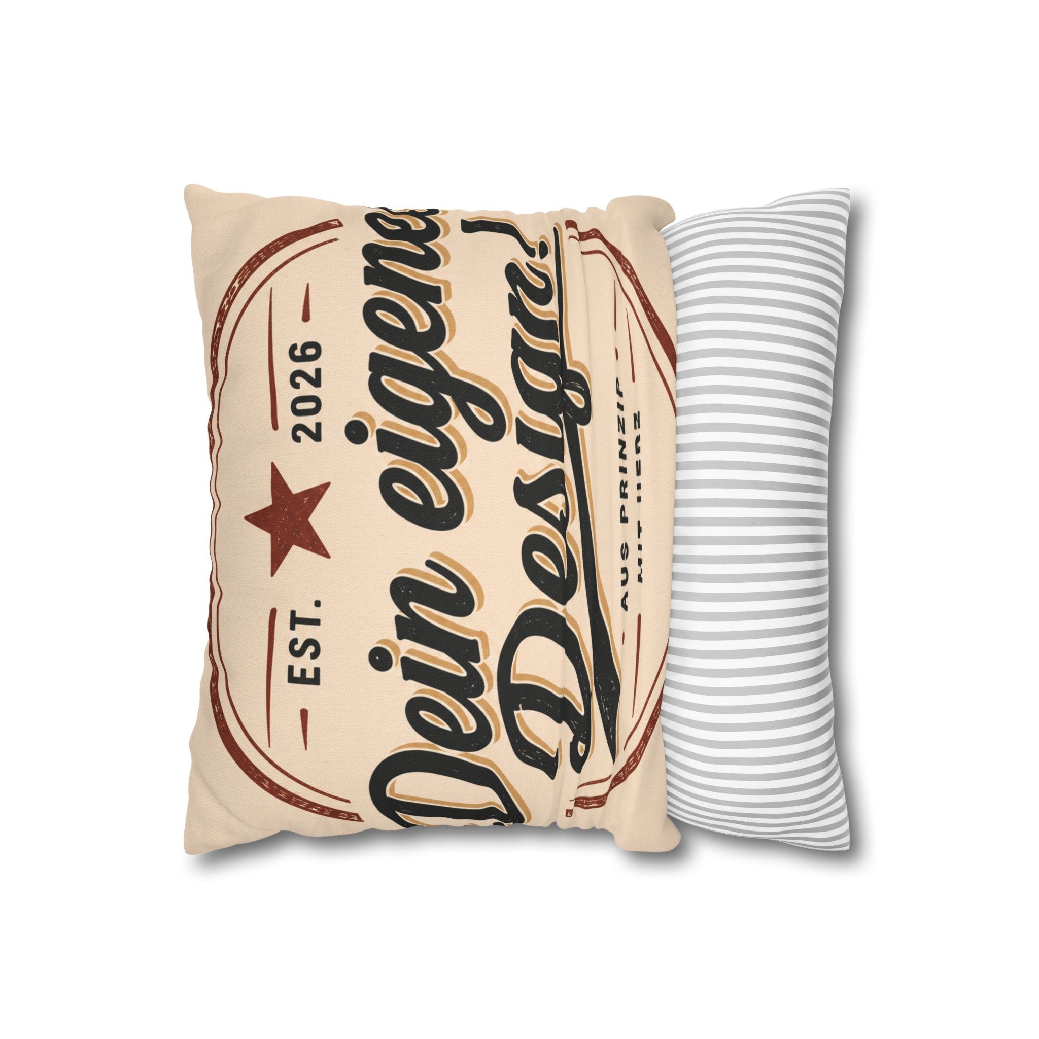 Spun Polyester Square Pillowcase