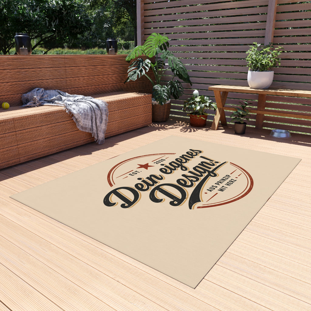 Custom Outdoor Rug — 'Dein eigenes Design!' Vintage Badge Doormat