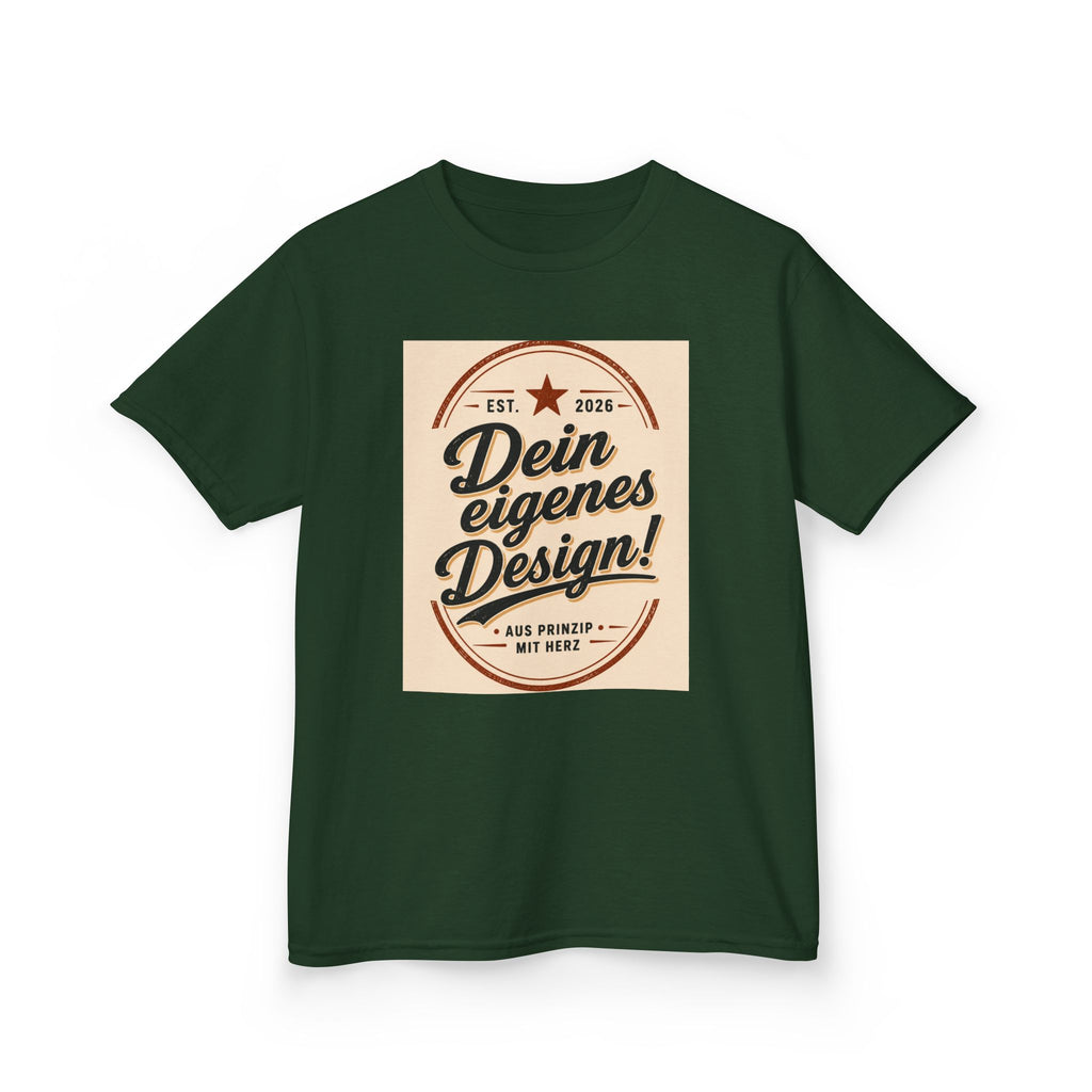 Kids T‑Shirt — "Dein eigenes Design!" Vintage Badge Graphic
