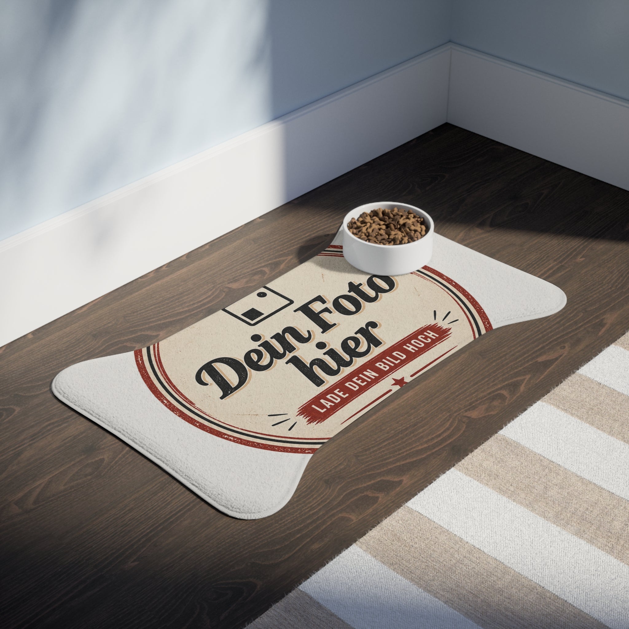 Personalized Dog Food Mat with Photo - Design Your Dog Bowl Mat