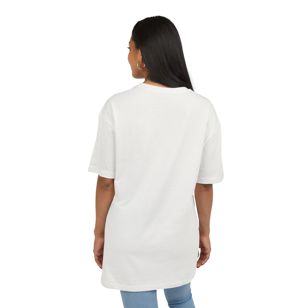 Oversize Tee — "Dein eigenes Design!" Retro Badge Graphic