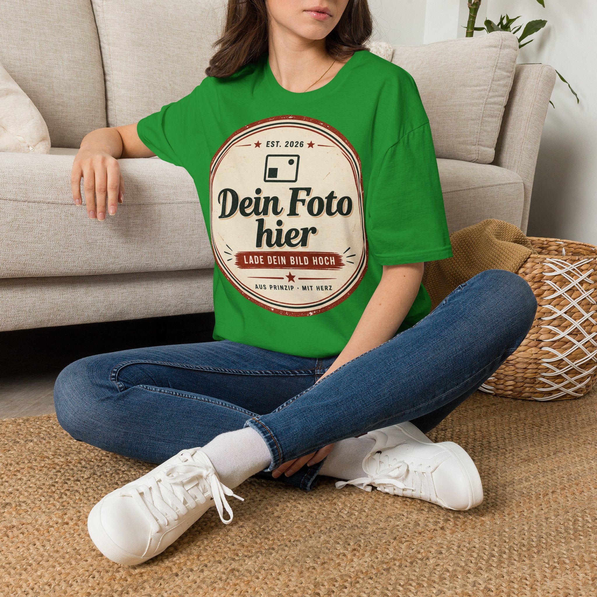 T-Shirt personalized with your own design – Unisex Softstyle printed