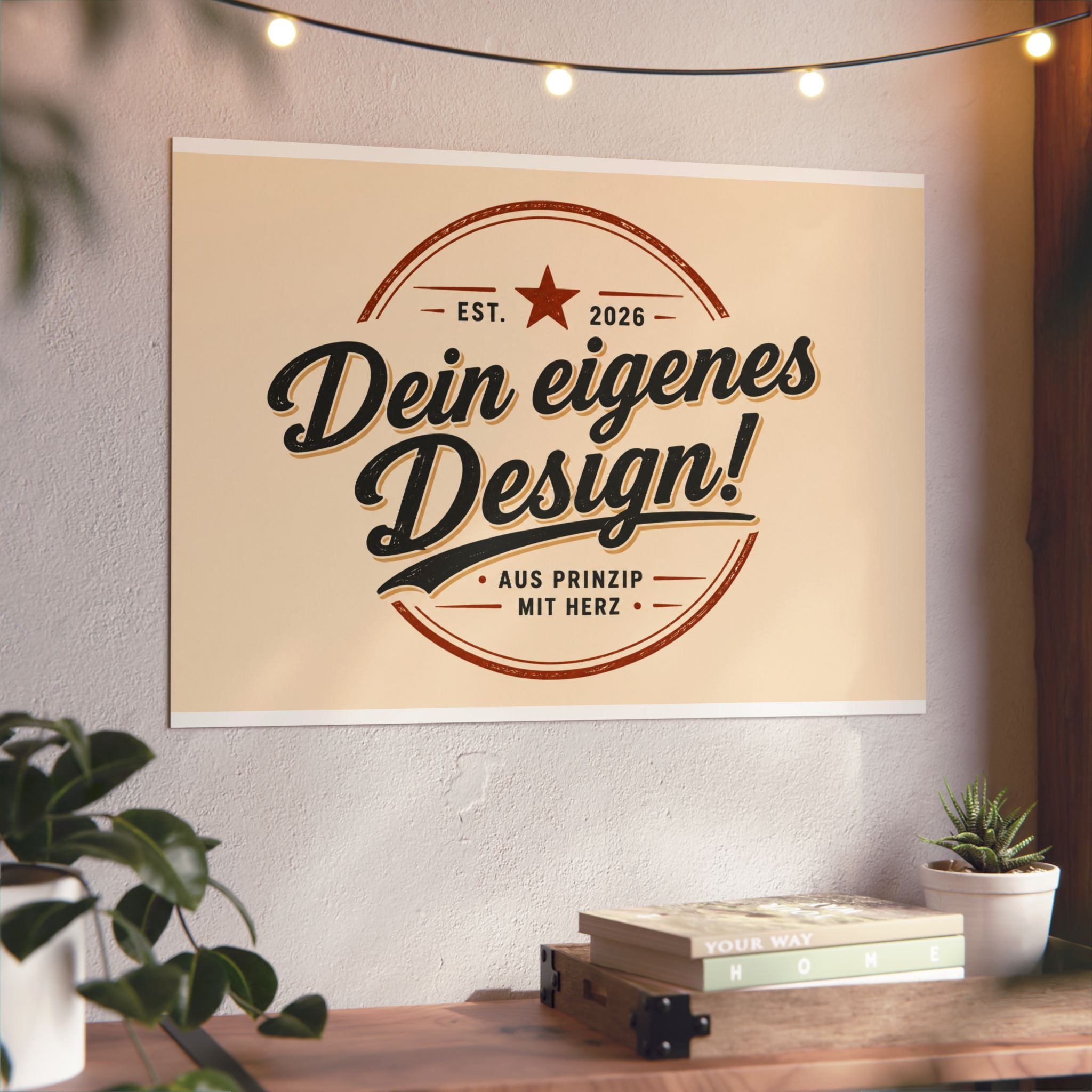 Custom Aluminum Wall Panel — "Dein eigenes Design!" Personalized Metal Sign