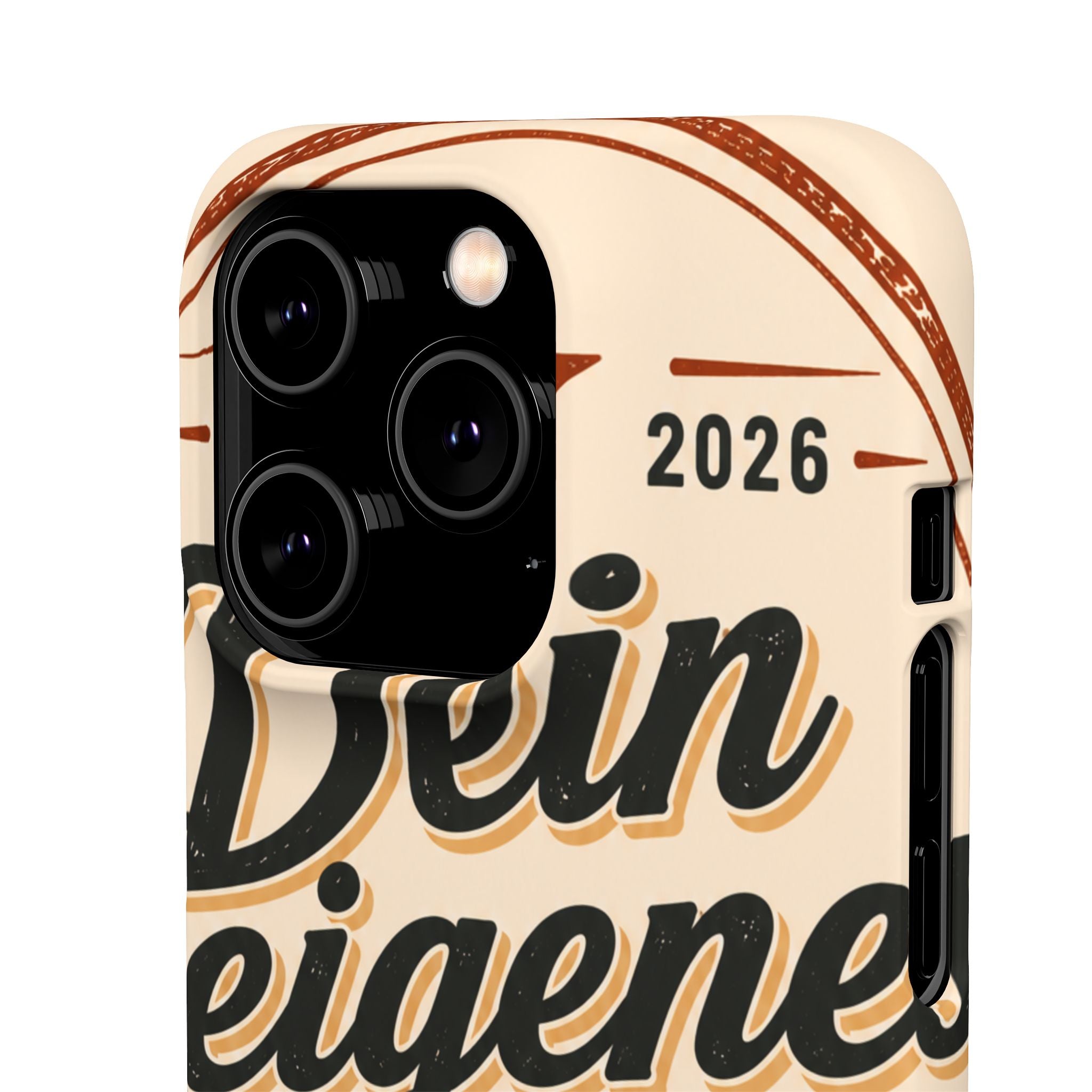 Phone Case — Retro "Dein eigenes Design" Customizable Snap Case
