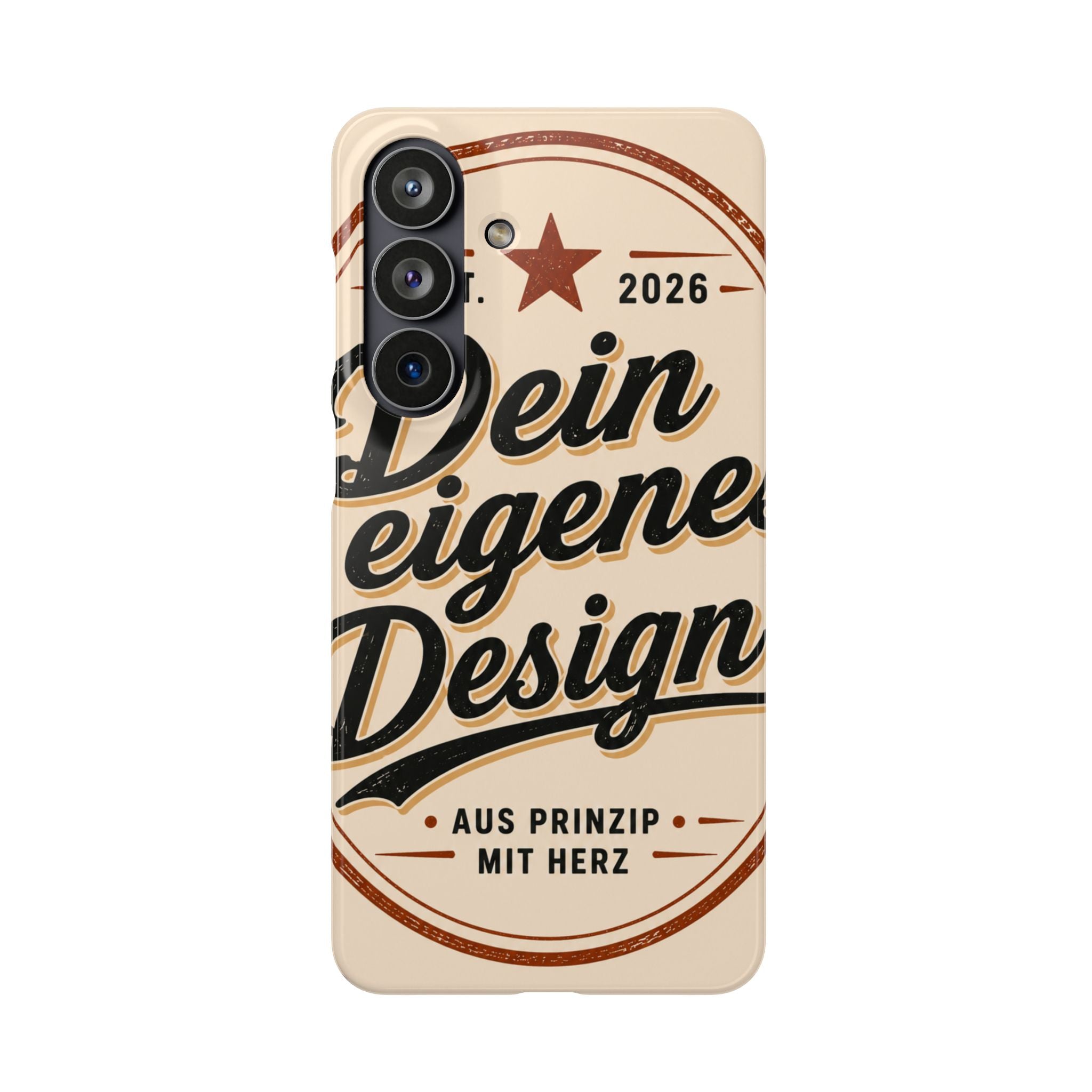 Phone Case — Retro "Dein eigenes Design" Customizable Snap Case