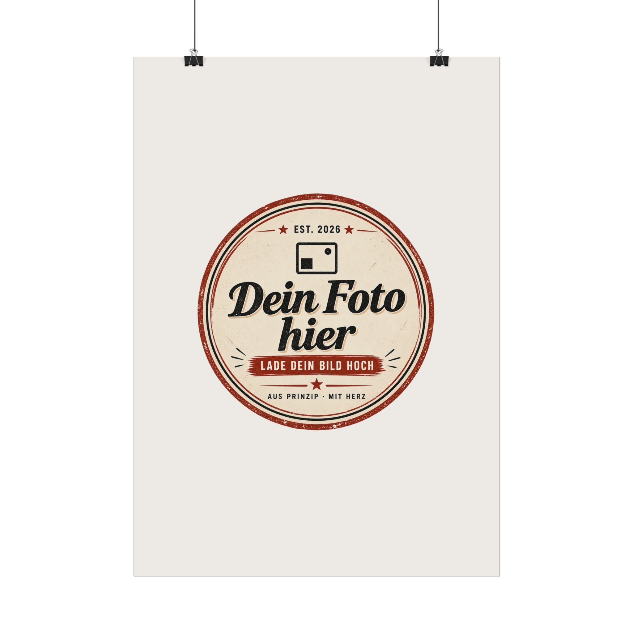 Personalise your poster with a photo – Design your own wall art and have it printed