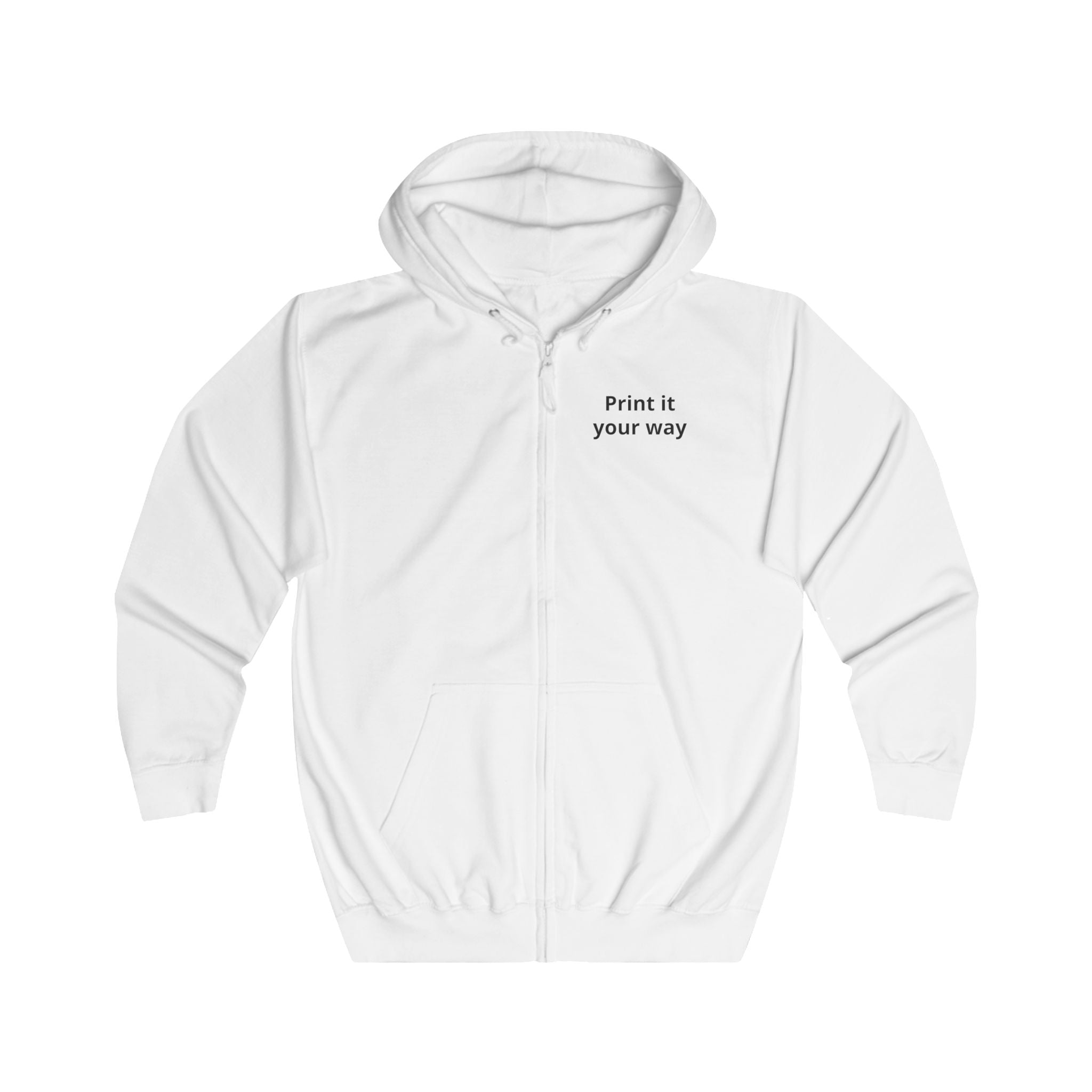 Protect Your Peace Zip Hoodie – Mit eigenem Foto | Full-Zip Hoodie