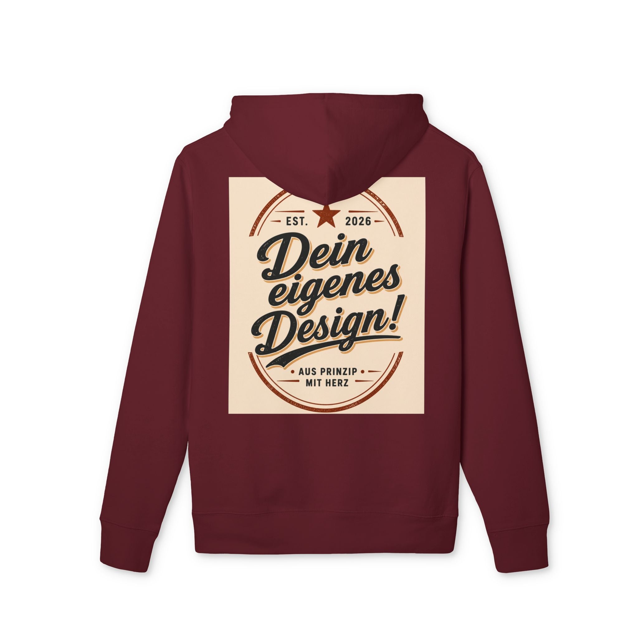 Hoodie — "Dein eigenes Design!" Vintage Badge Pullover