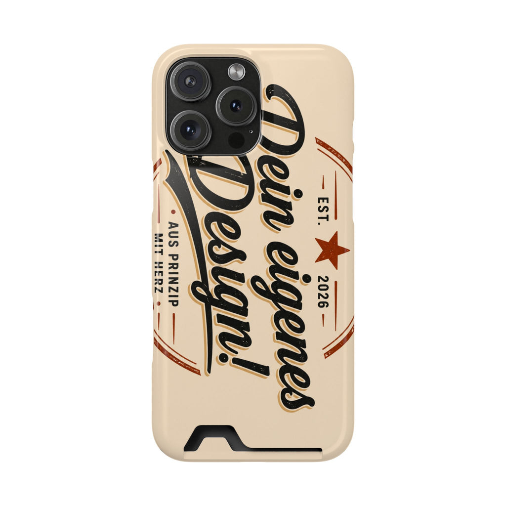 Handyhülle personalisiert mit Kartenhalter – iPhone & Samsung eigenes Design