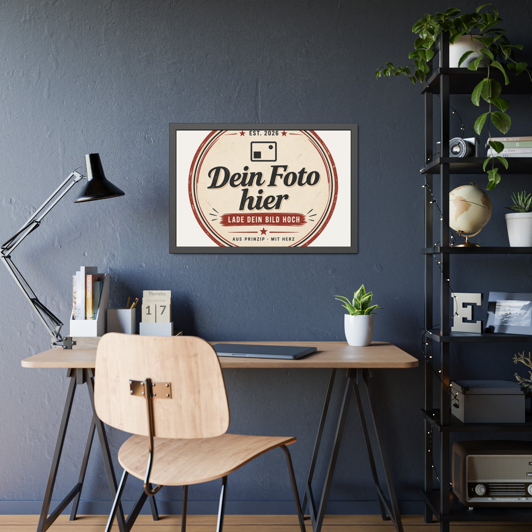 Personalised Poster with Frame – Black Photo Frame with Your Own Photo