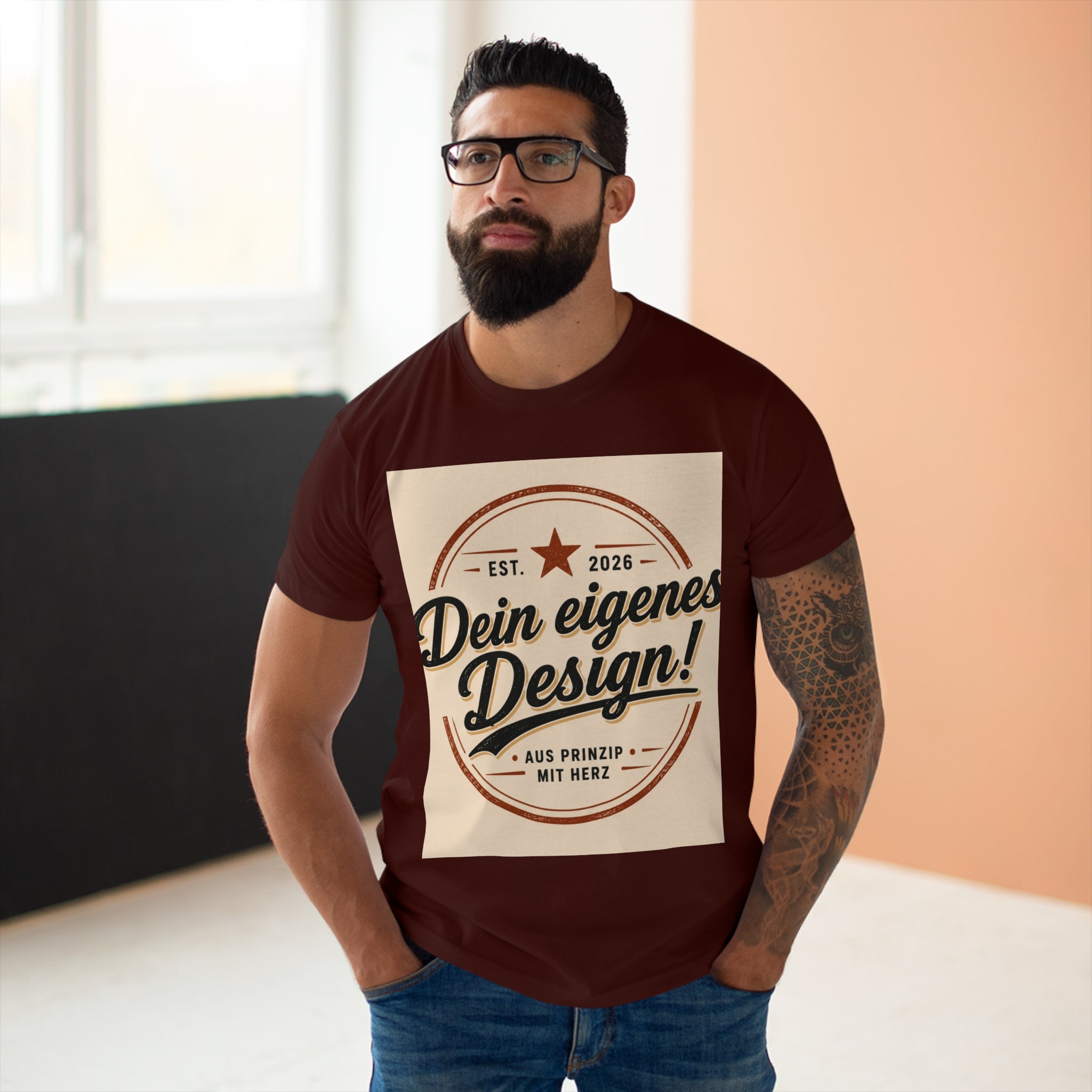 Personalisiertes Herren T-Shirt – Mit eigenem Foto gestalten