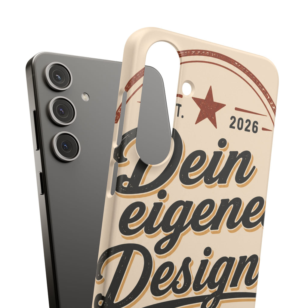 Phone Case — Retro "Dein eigenes Design" Customizable Snap Case