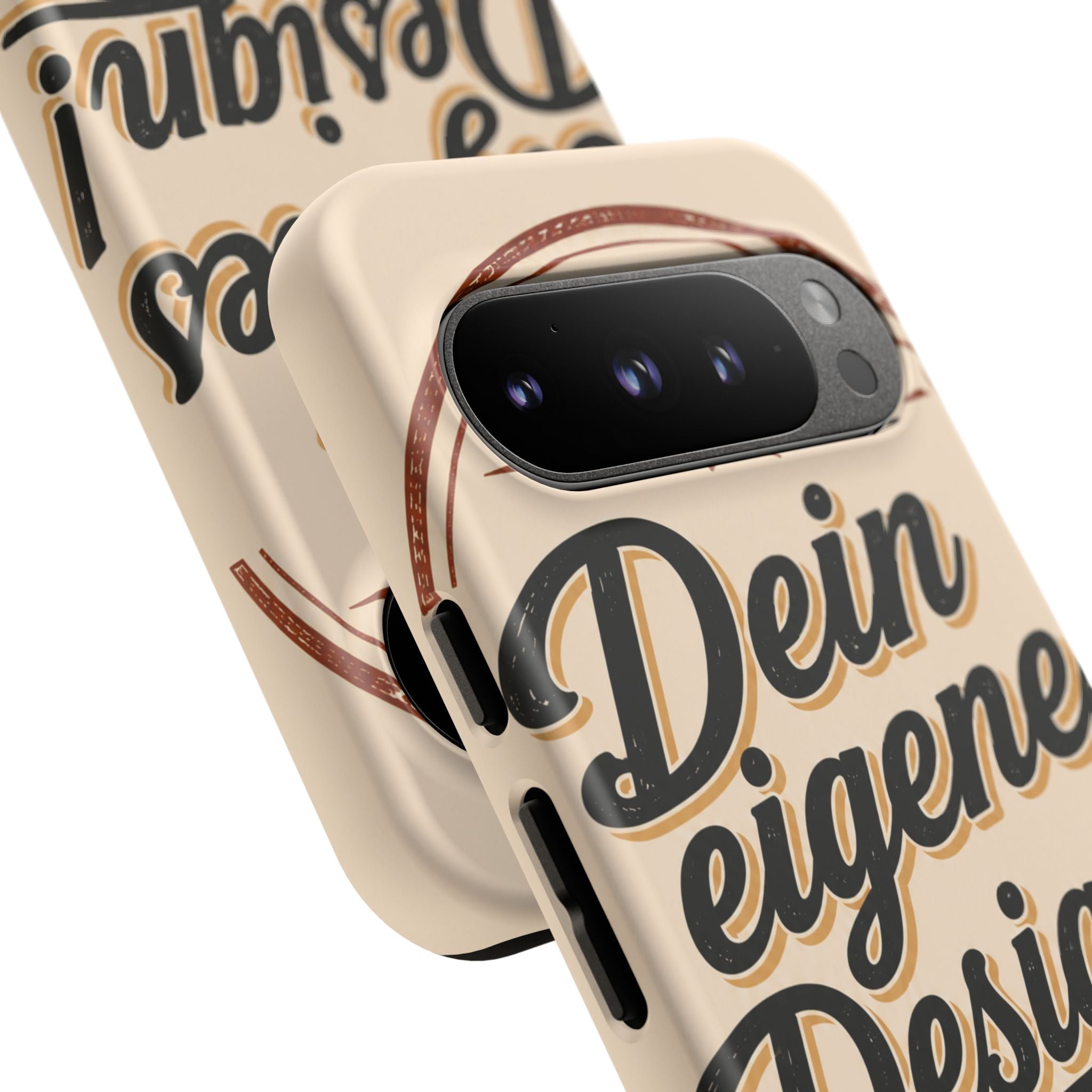 Custom Tough Phone Case — "Dein eigenes Design" Vintage Script Tough Case