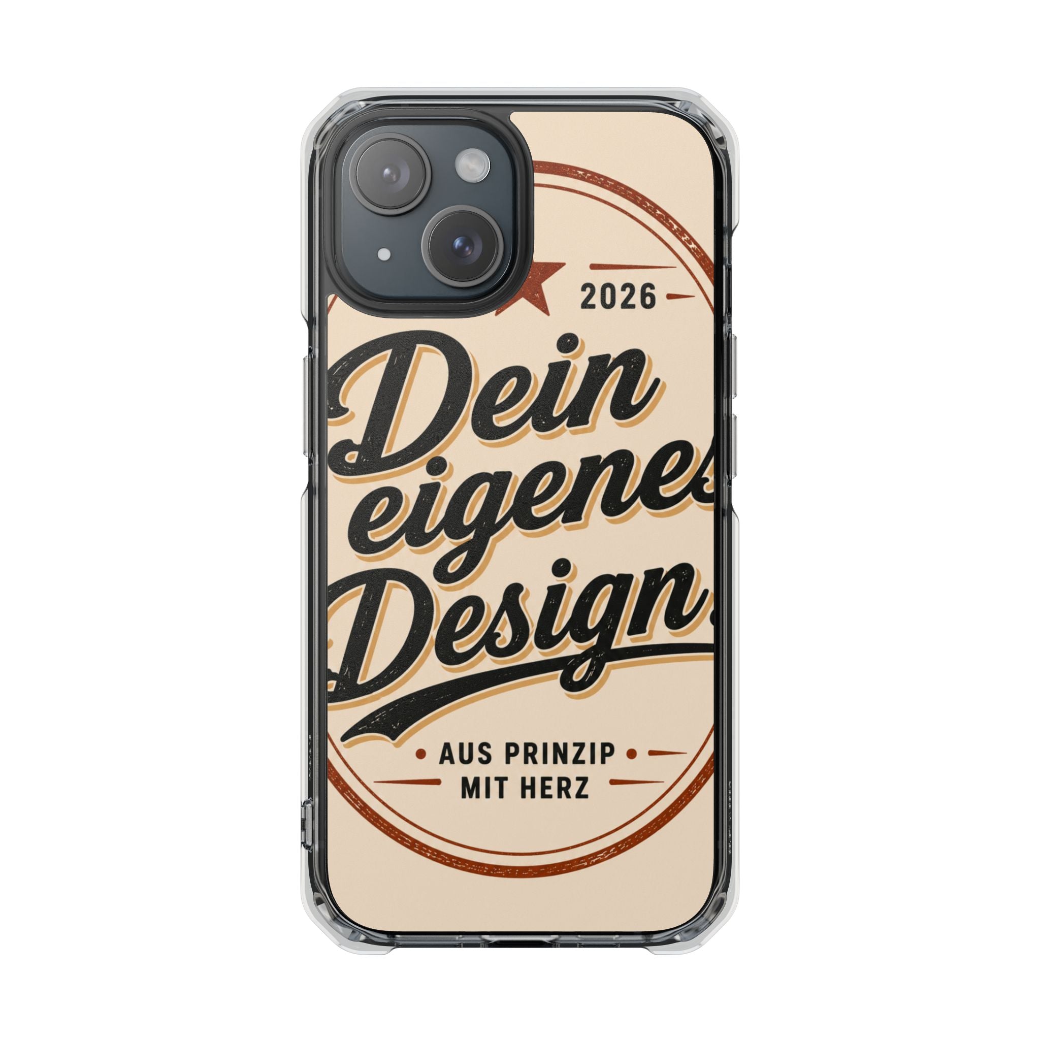Clear Magnetic Phone Case — Custom Print “Dein eigenes Design”