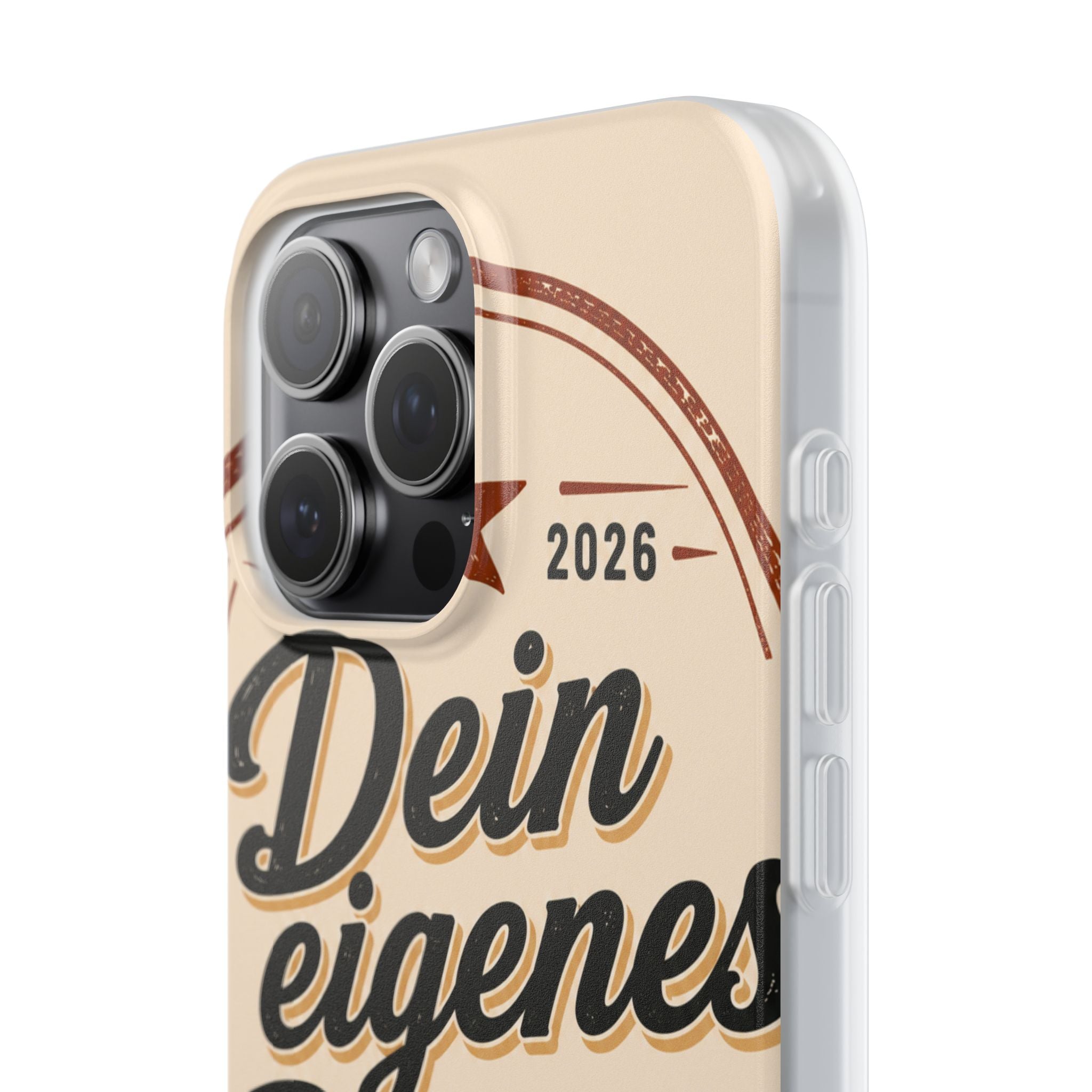 Phone Case — "Dein eigenes Design" Vintage Script Personalized Protective Case