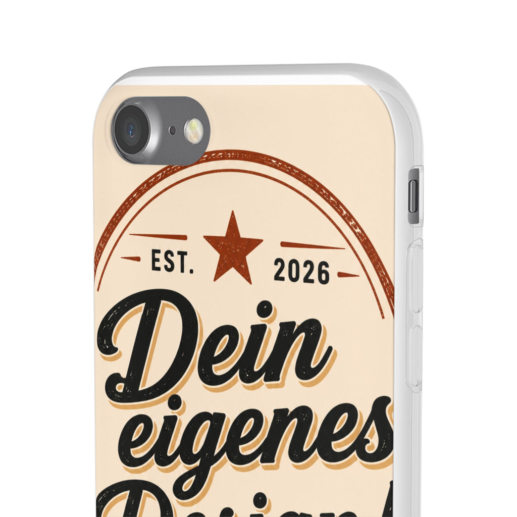 Phone Case — "Dein eigenes Design" Vintage Script Personalized Protective Case