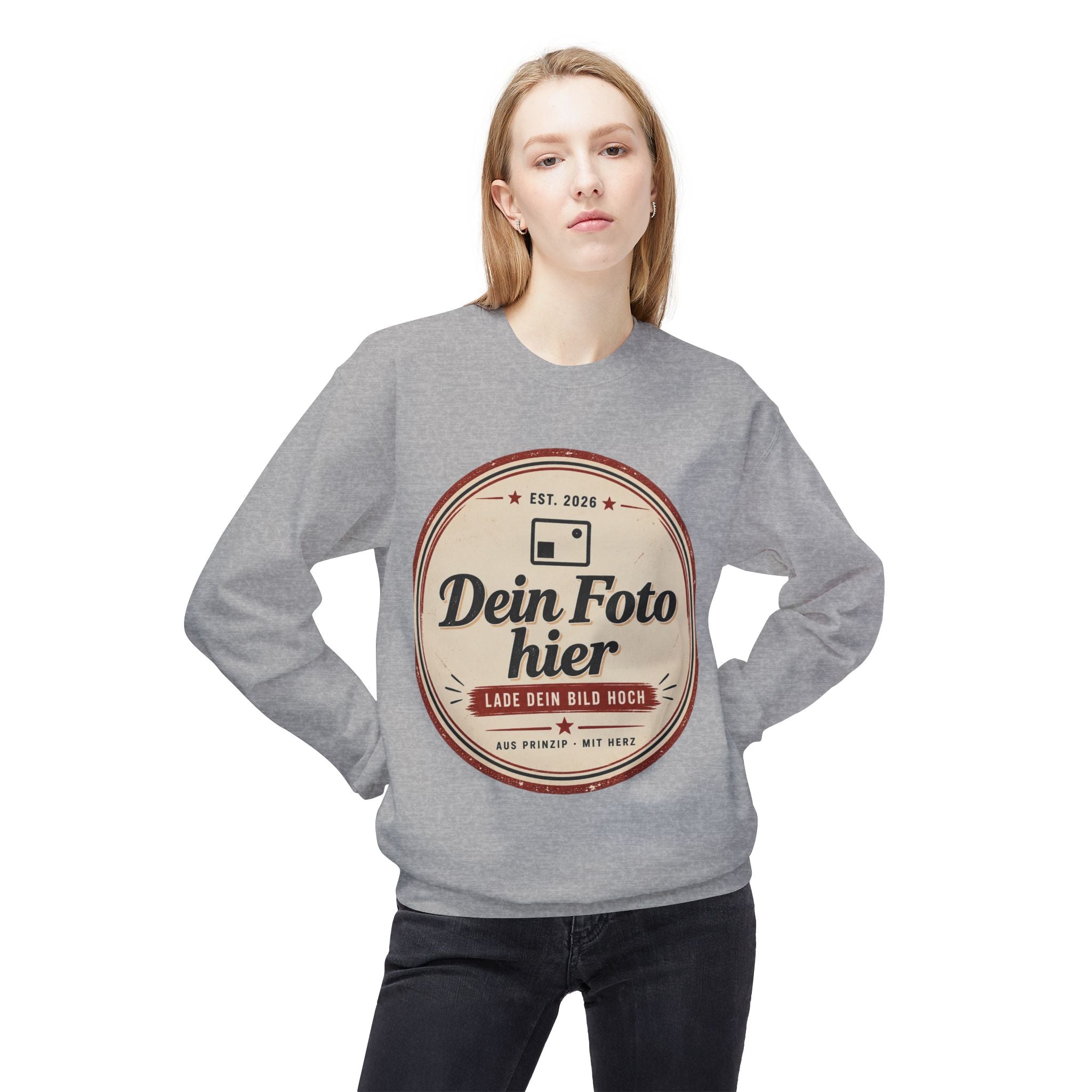 Sweatshirt personalized with photo – Design and print your own crewneck