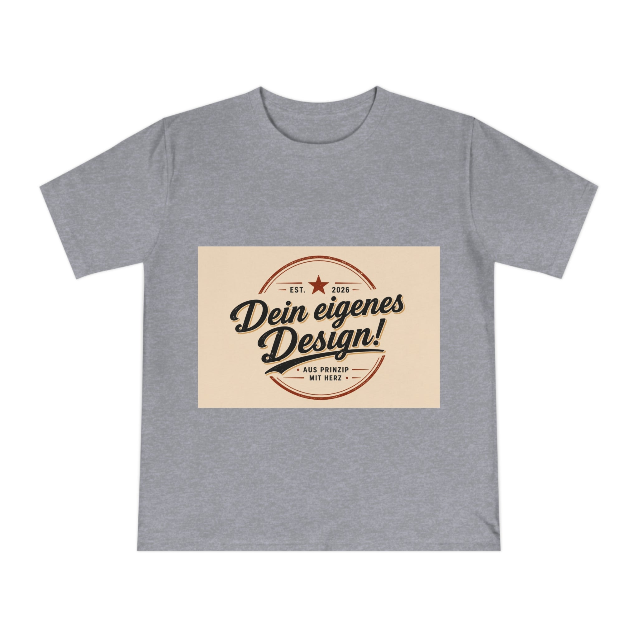 Vintage Badge T‑Shirt — "Dein eigenes Design!" Custom Retro Graphic Tee