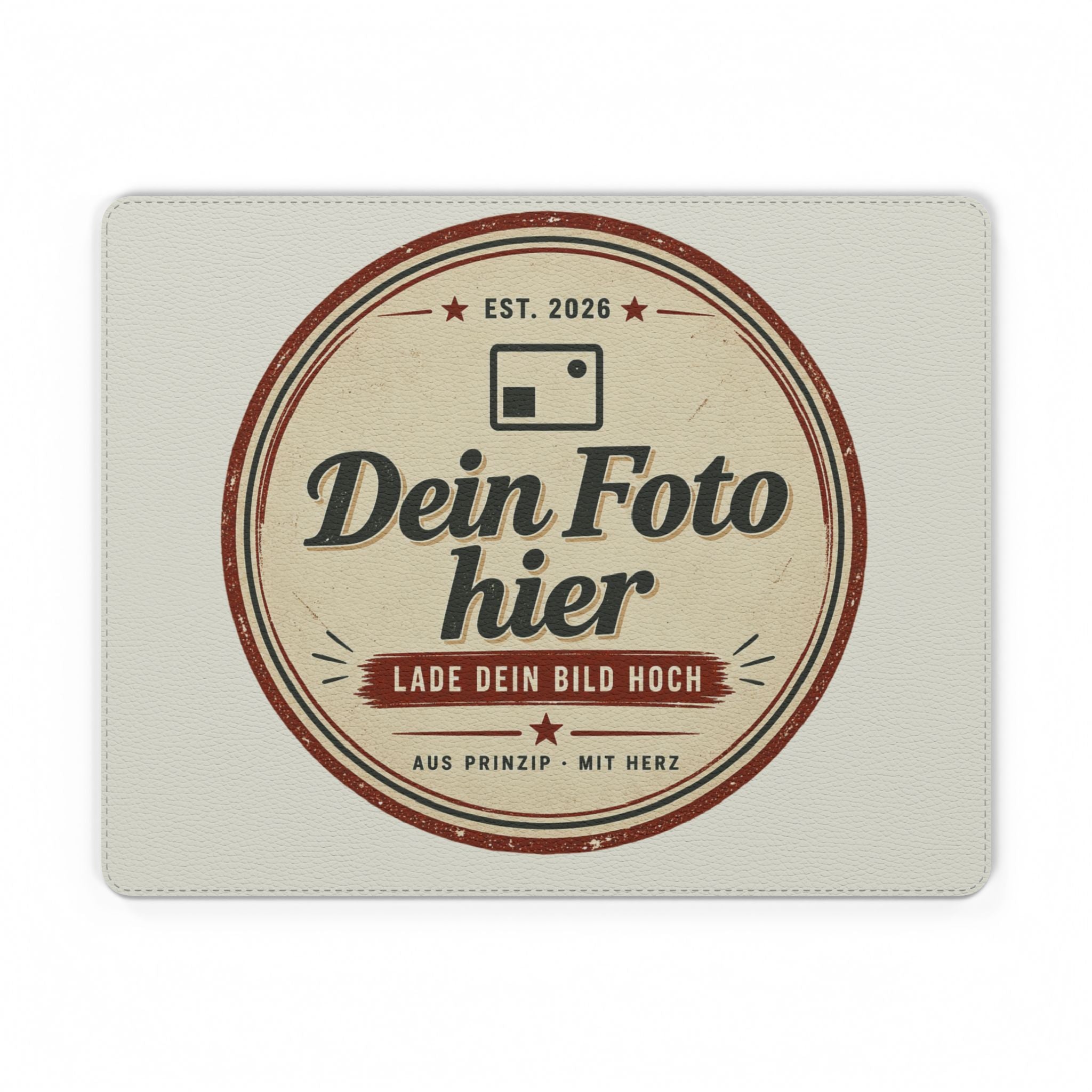 Mouse Pad personalized with photo – Design a PU leather desk mat