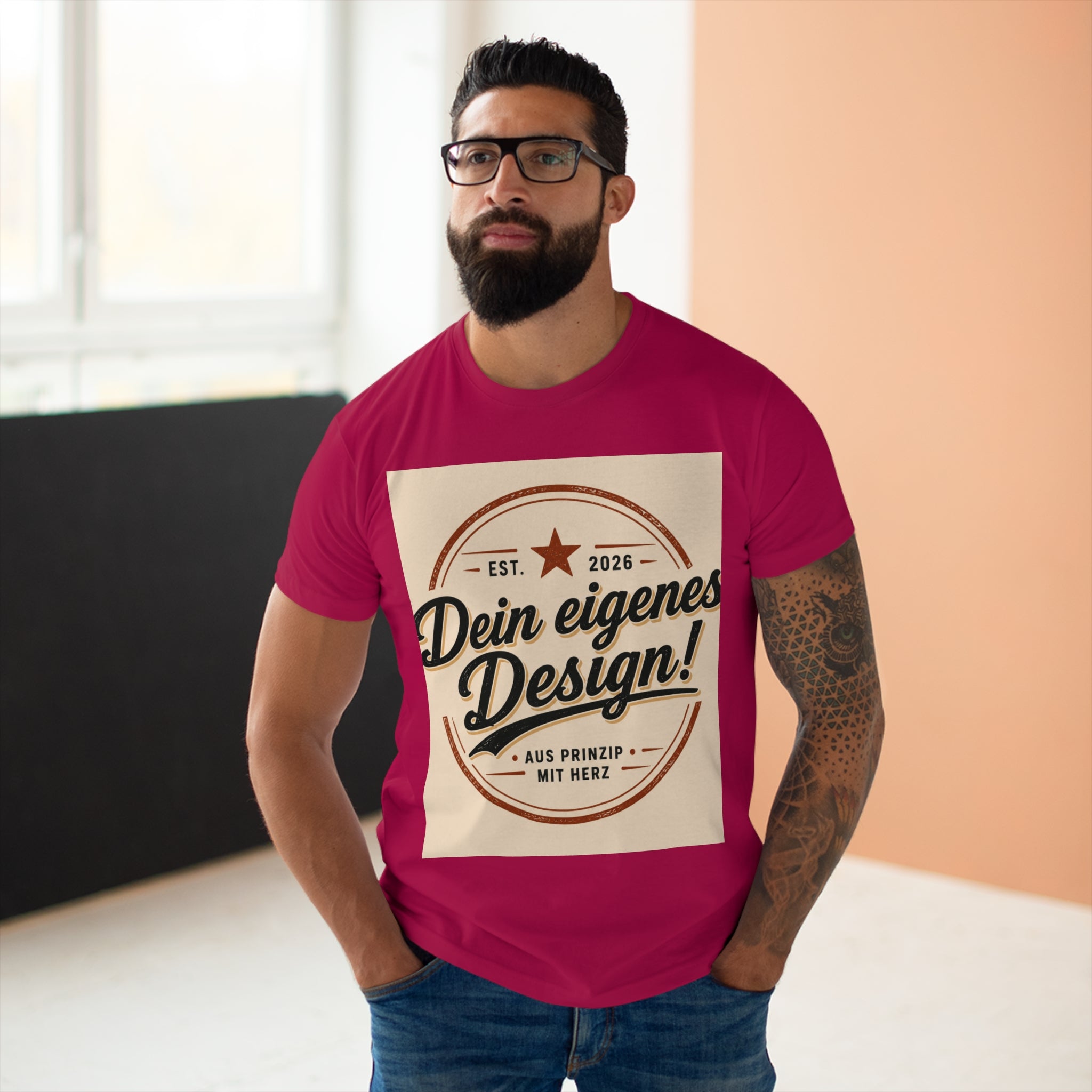 Personalisiertes Herren T-Shirt – Mit eigenem Foto gestalten