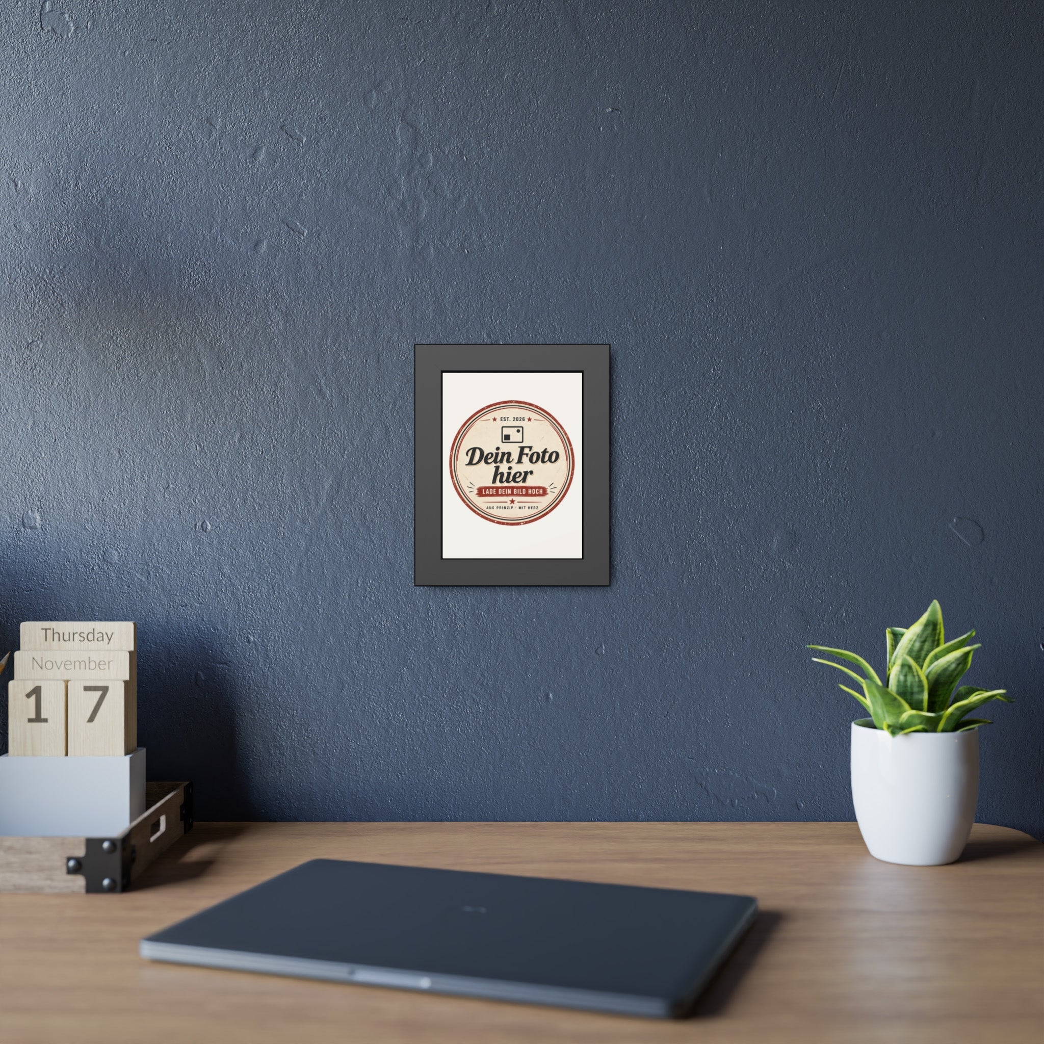 Personalised Poster with Frame – Black Photo Frame with Your Own Photo