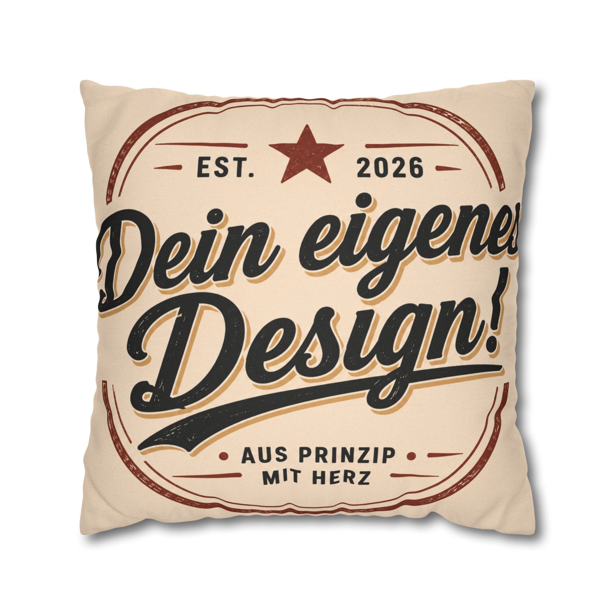 Spun Polyester Square Pillowcase