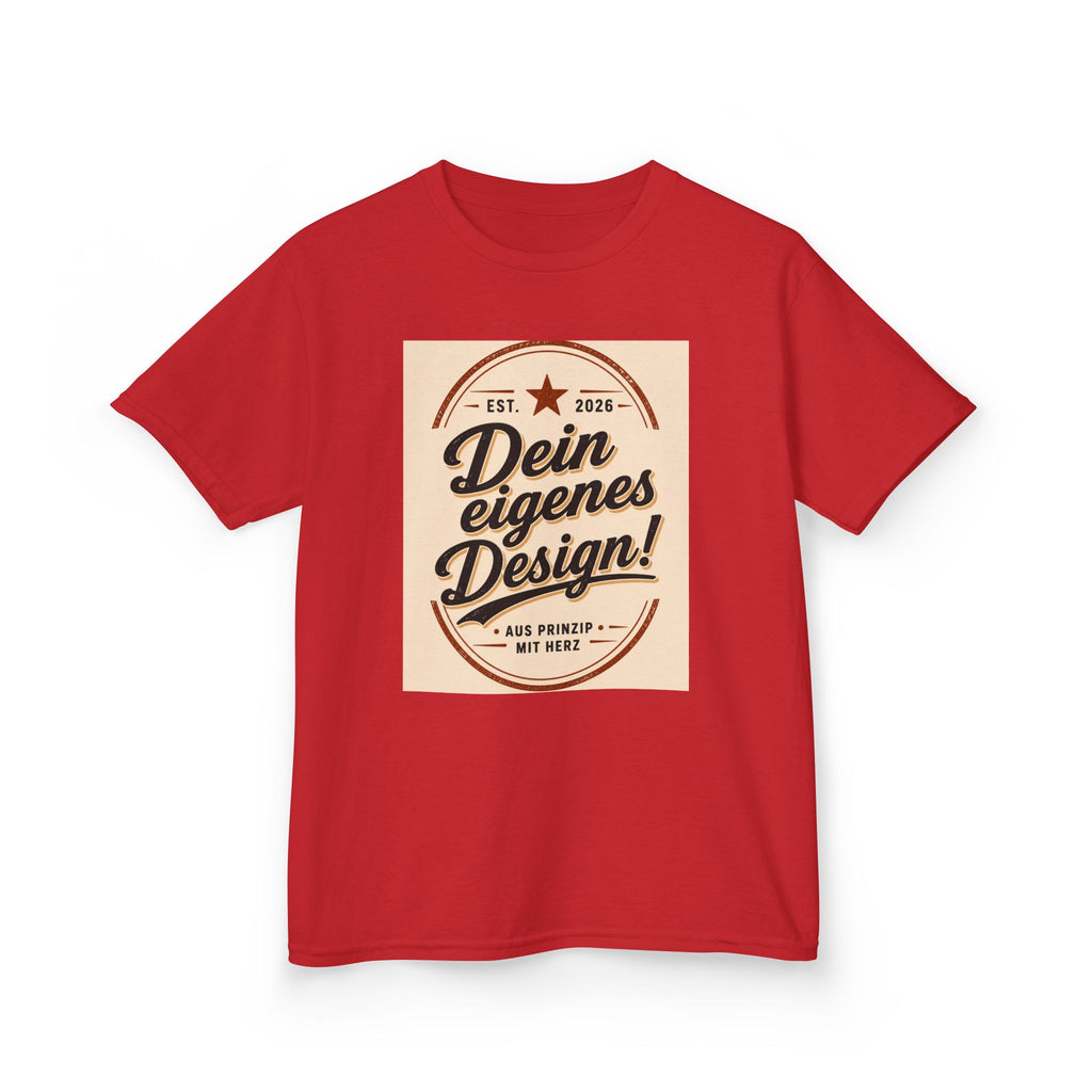 Kids T‑Shirt — "Dein eigenes Design!" Vintage Badge Graphic