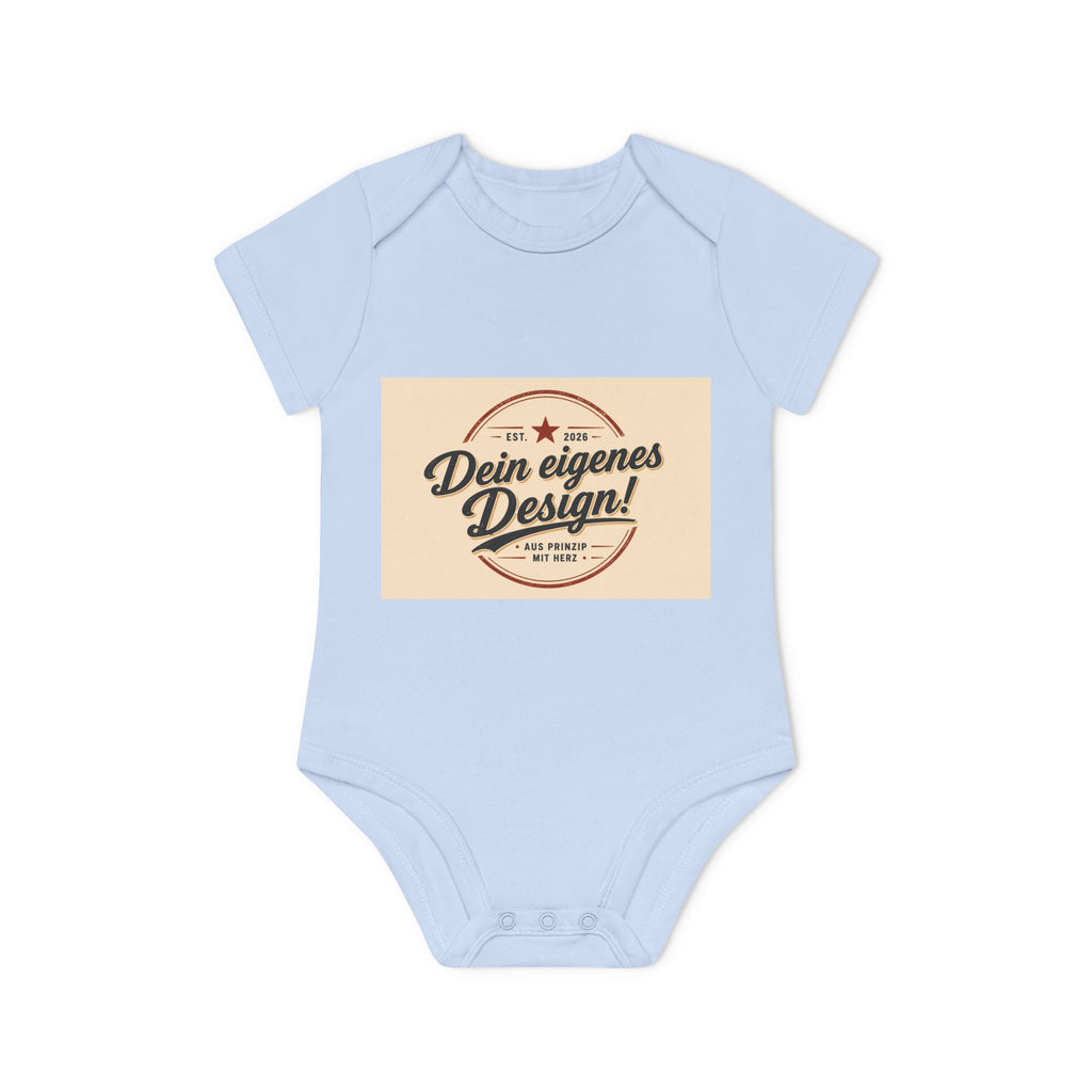 Organic Baby Bodysuit — Customizable "Dein eigenes Design" Infant Onesie