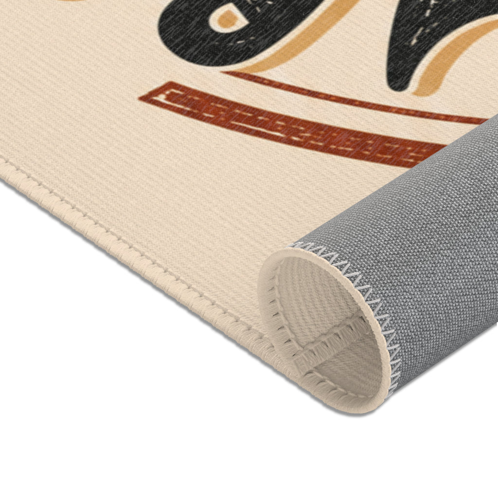 Personalized Vintage Area Rug — "Dein eigenes Design!" German Retro Accent Rug
