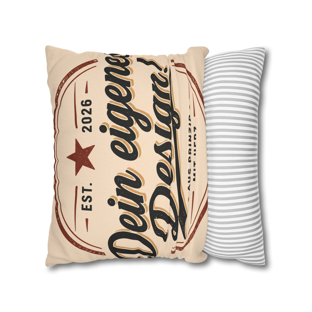 Spun Polyester Square Pillowcase