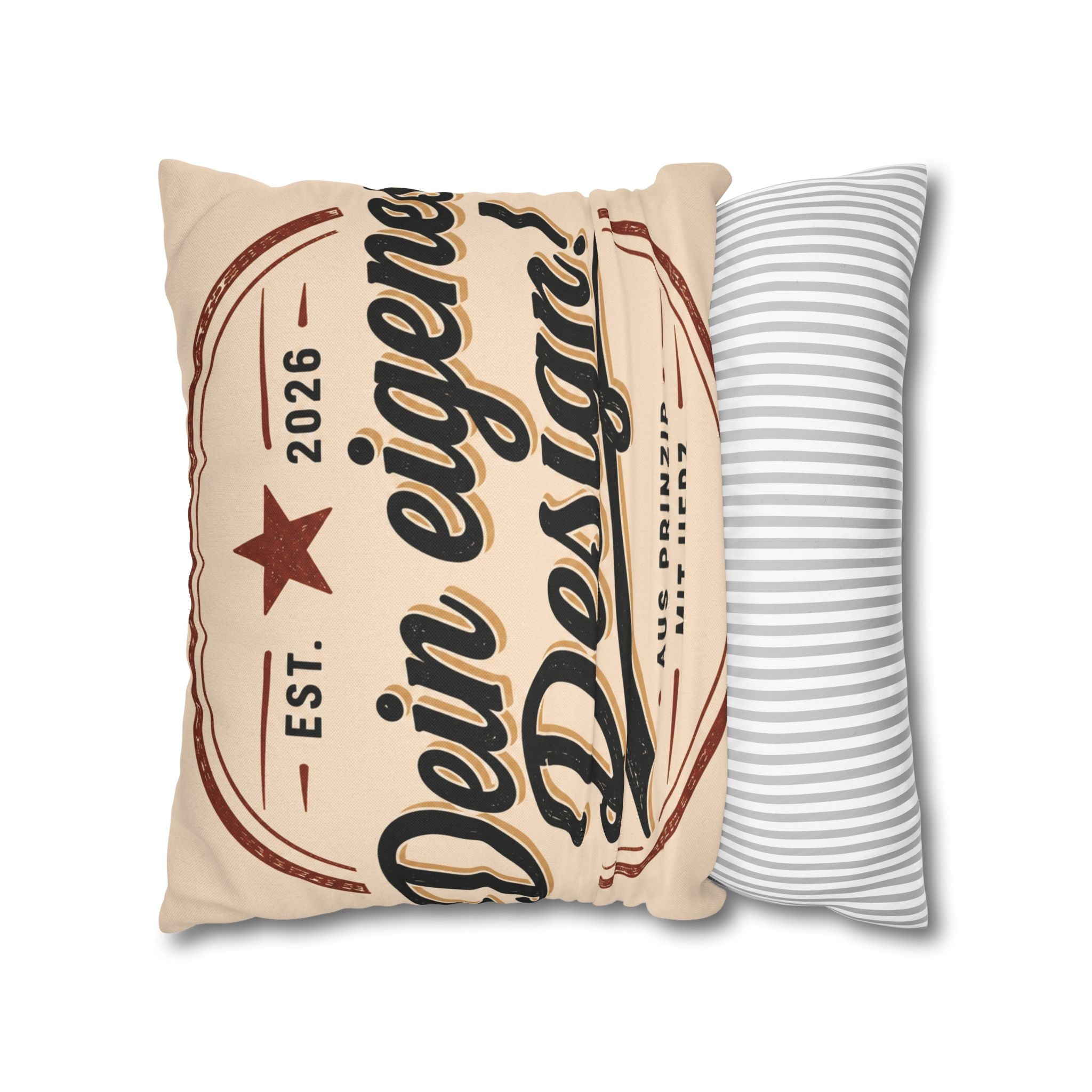 Spun Polyester Square Pillowcase