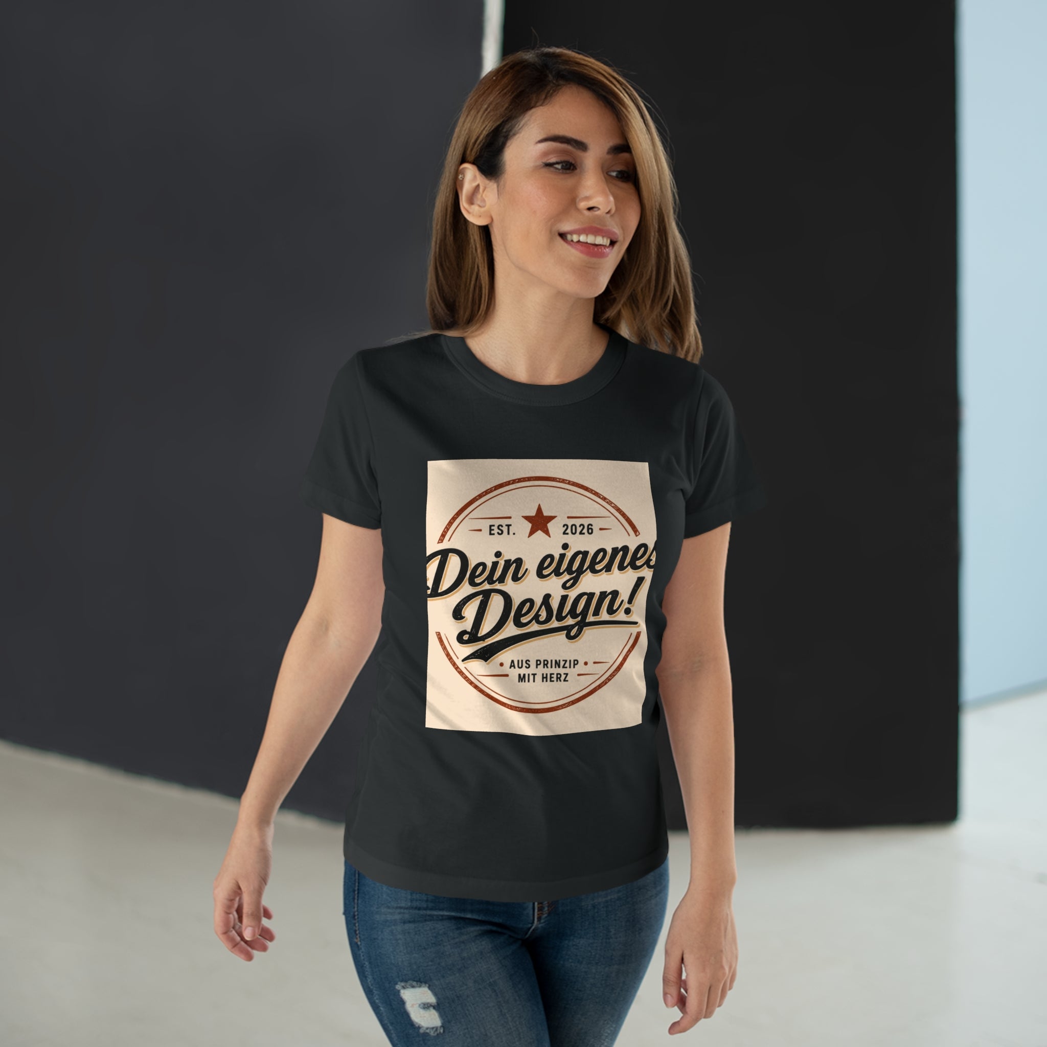 Women’s T-Shirt “Dein eigenes Design!” Vintage Badge Tee